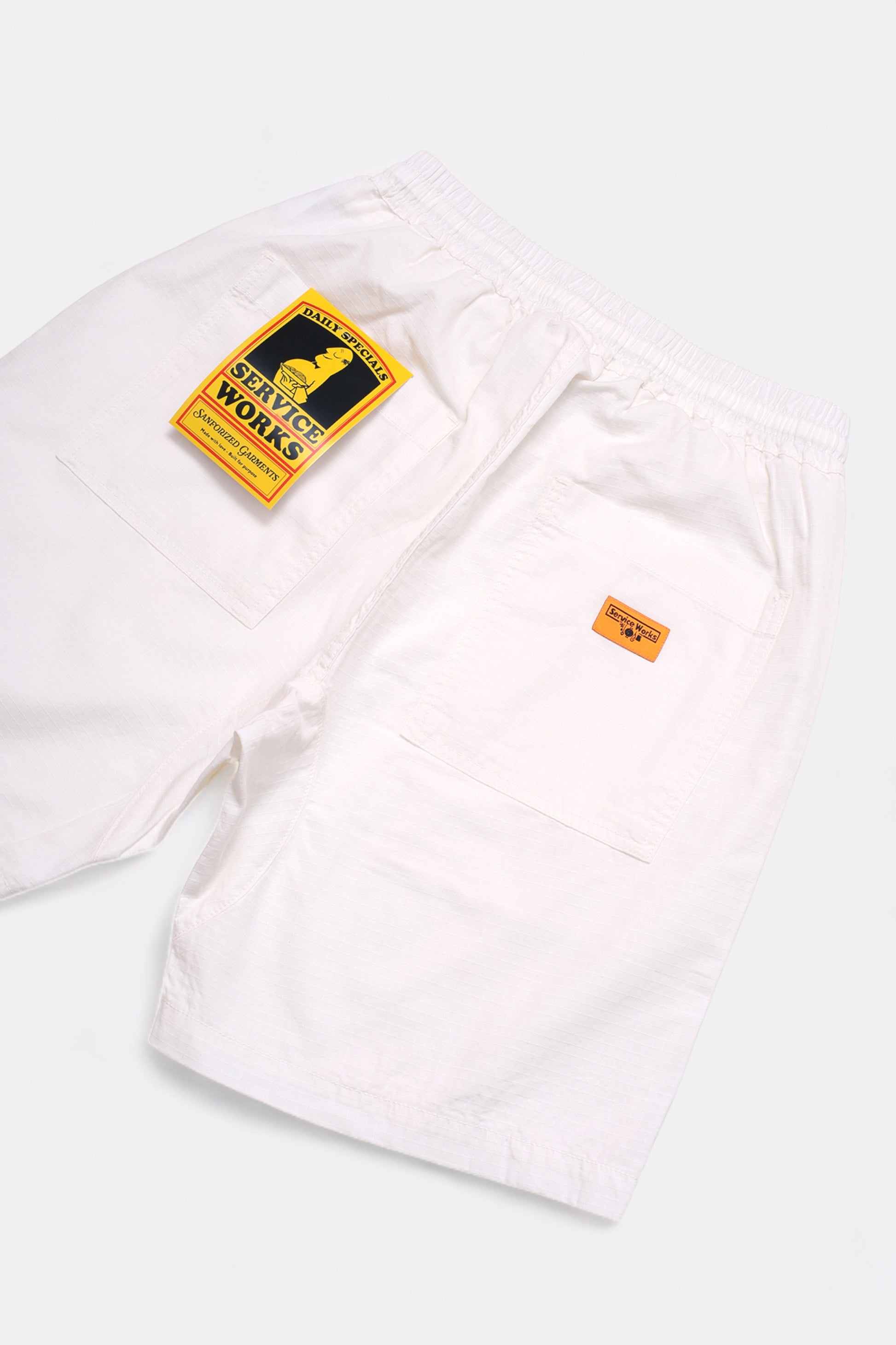 Service Works - Ripstop Chef Shorts (Off-White)