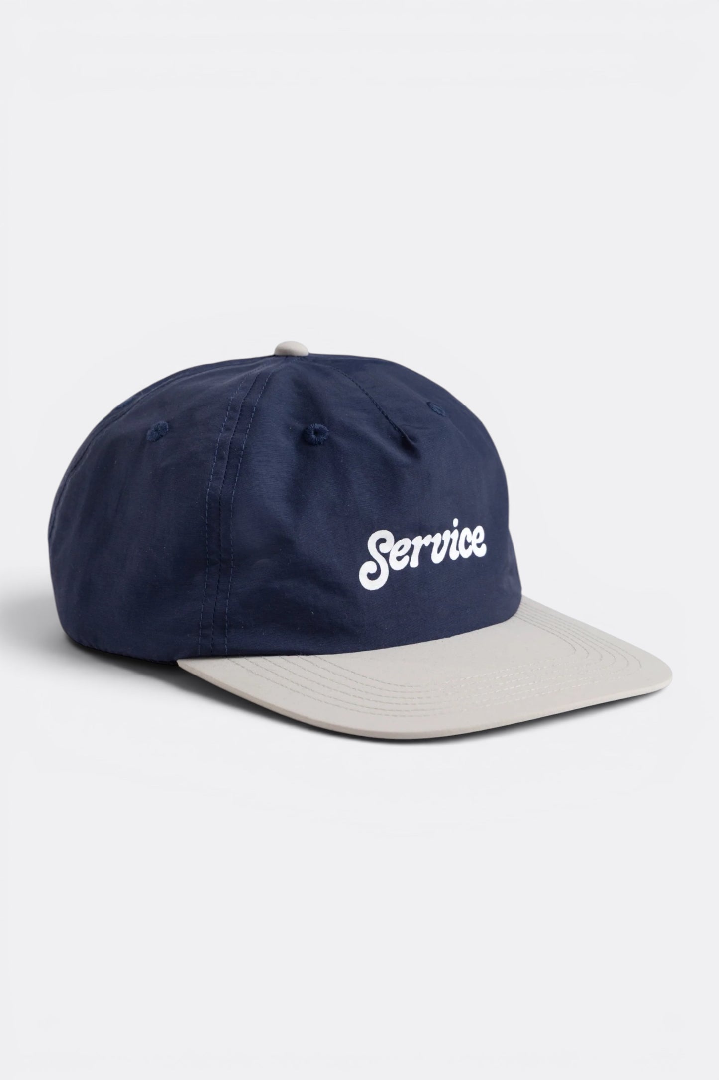 Service Works Script Surf Cap Navy / Off White | Casquette Nylon Profil Bas | Edgar Bdx