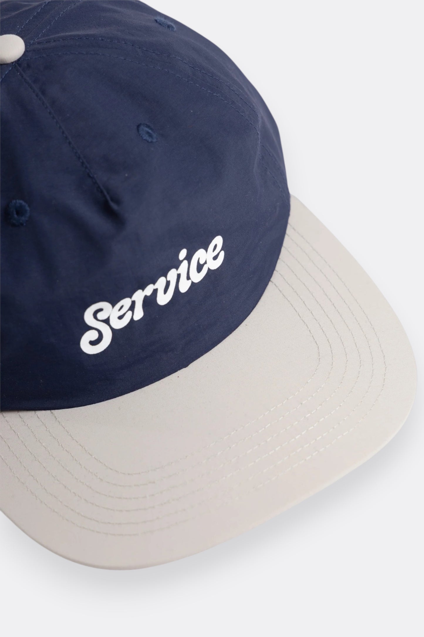 Service Works Script Surf Cap Navy / Off White | Casquette Nylon Profil Bas | Edgar Bdx