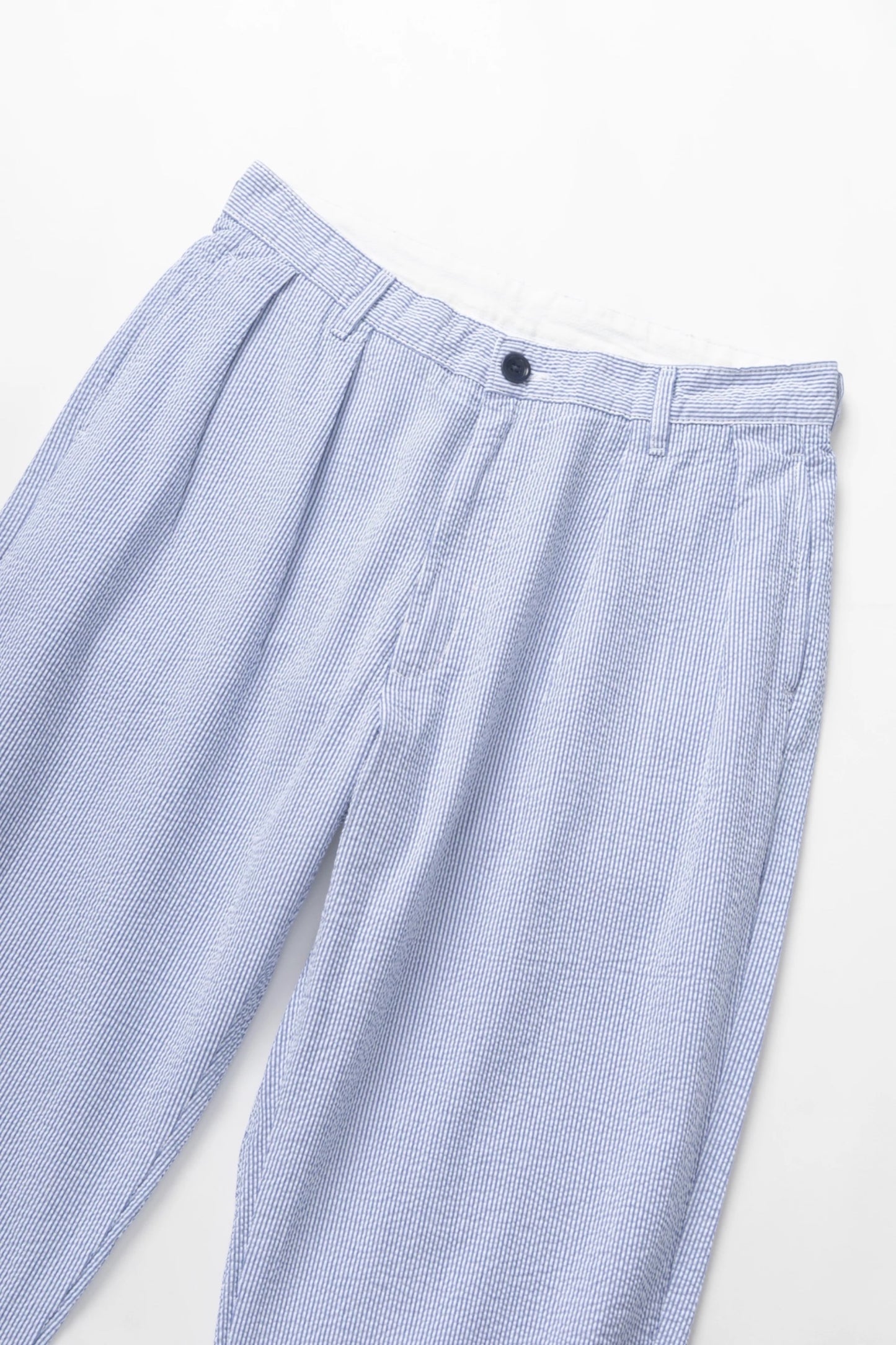 Service Works Seersucker Part Timer Pant Navy Stripe | Pantalon Coton Bio GOTS | Edgar Bdx