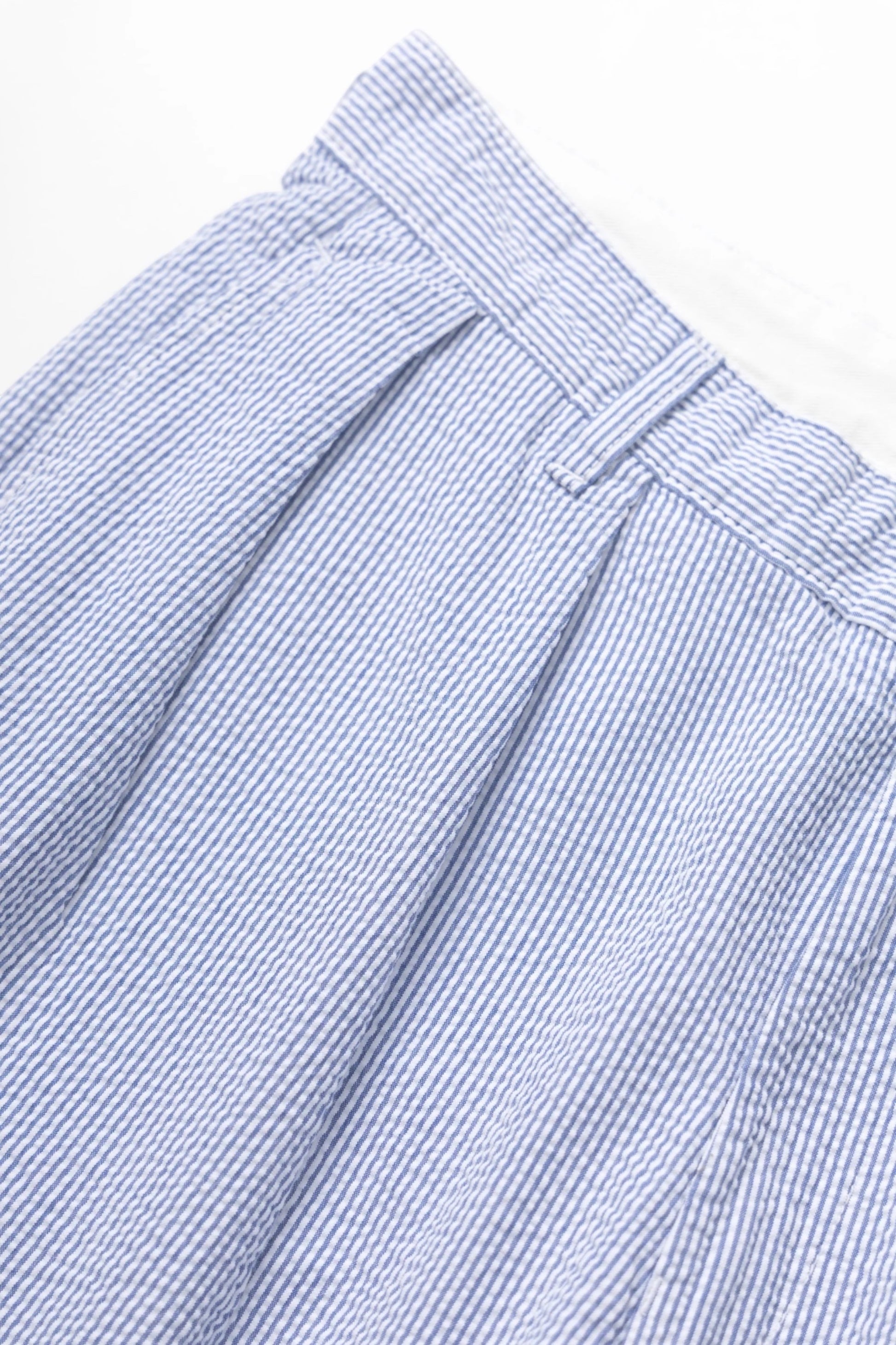 Service Works Seersucker Part Timer Pant Navy Stripe | Pantalon Coton Bio GOTS | Edgar Bdx