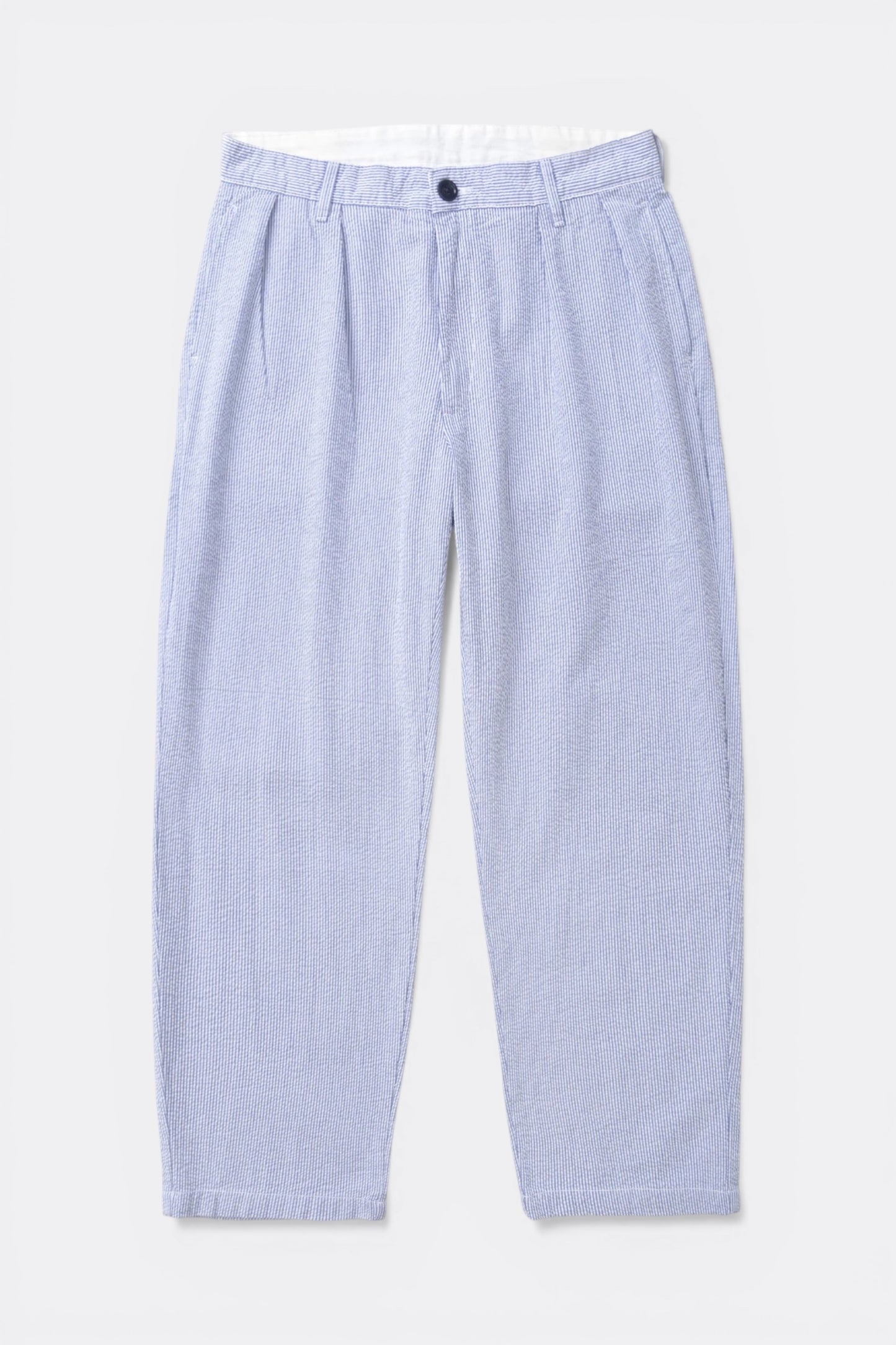 Service Works Seersucker Part Timer Pant Navy Stripe | Pantalon Coton Bio GOTS | Edgar Bdx