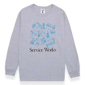 Service Works - Soiree Long Sleeve Tee (Grey) 