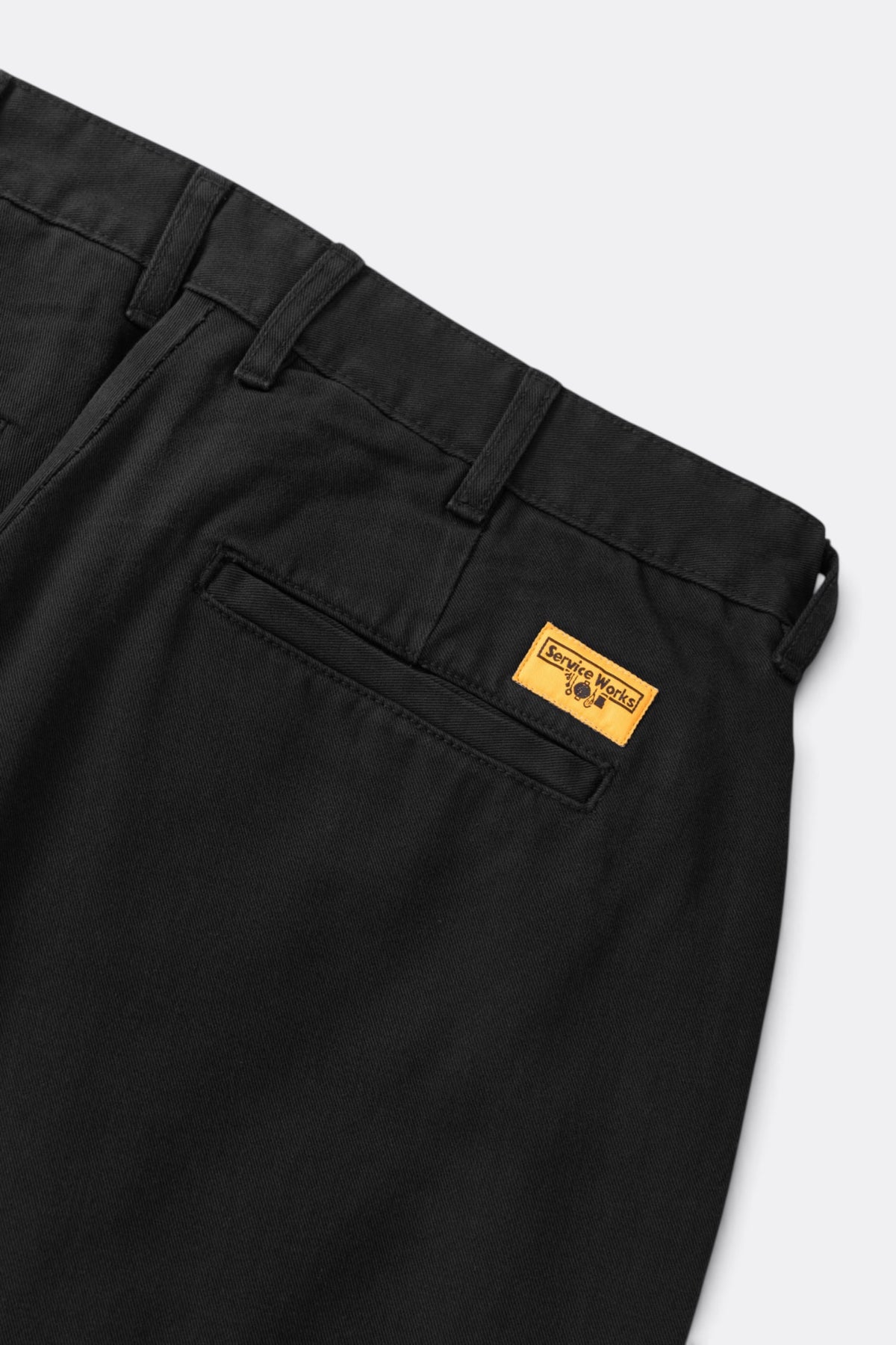 SERVICE WORKS Twill Part Timer Pant Black | Pantalon | Edgar Bdx