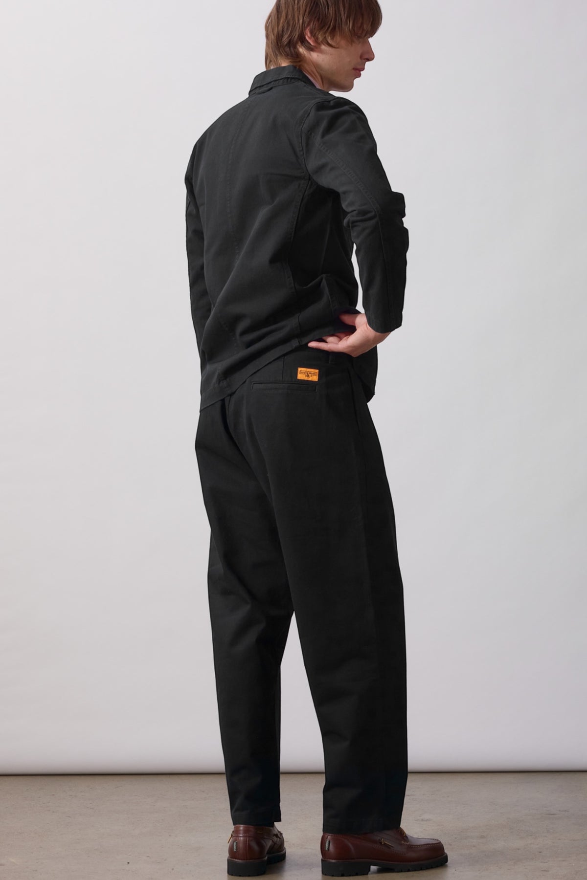 SERVICE WORKS Twill Part Timer Pant Black | Pantalon | Edgar Bdx