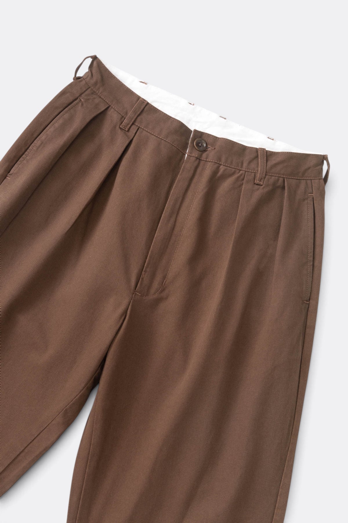 SERVICE WORKS Twill Part Timer Pant Brown | Pantalon | Edgar Bdx