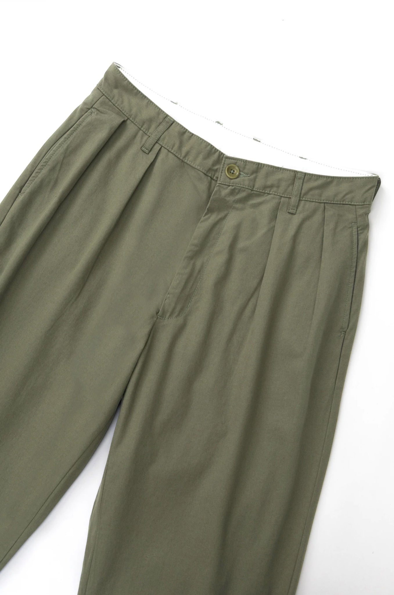 Service Works Twill Part Timer Pant Olive | Pantalon Sergé Coton Bio | Edgar Bdx