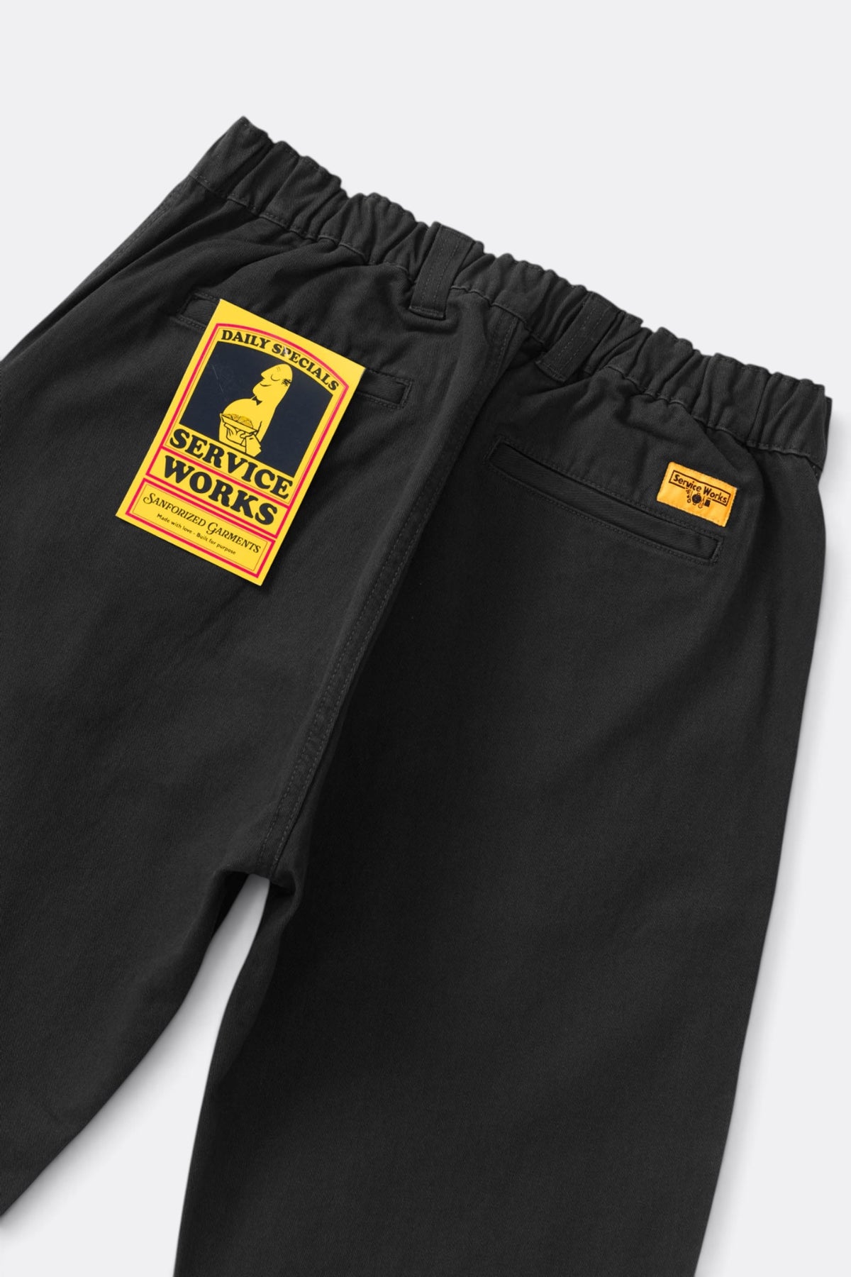 SERVICE WORKS Twill Waiters Pant Black | Pantalon | Edgar Bdx