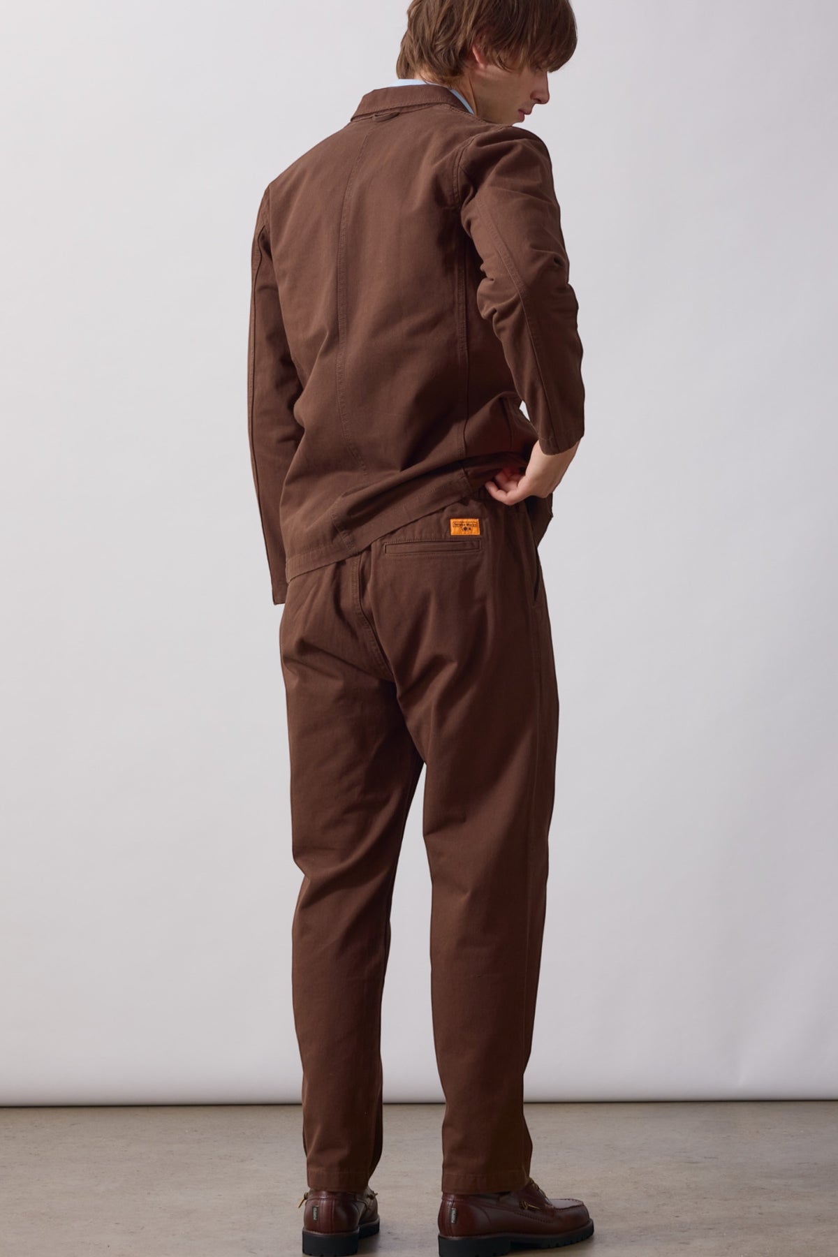 SERVICE WORKS Twill Waiters Pant Brown | Pantalon | Edgar Bdx