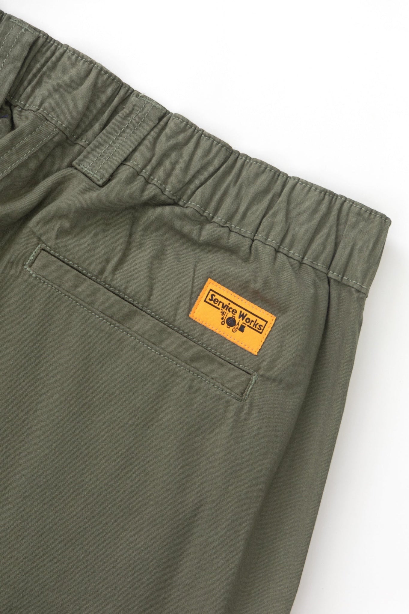 Service Works Twill Waiters Pant Olive | Pantalon Sergé Coton Bio | Edgar Bdx