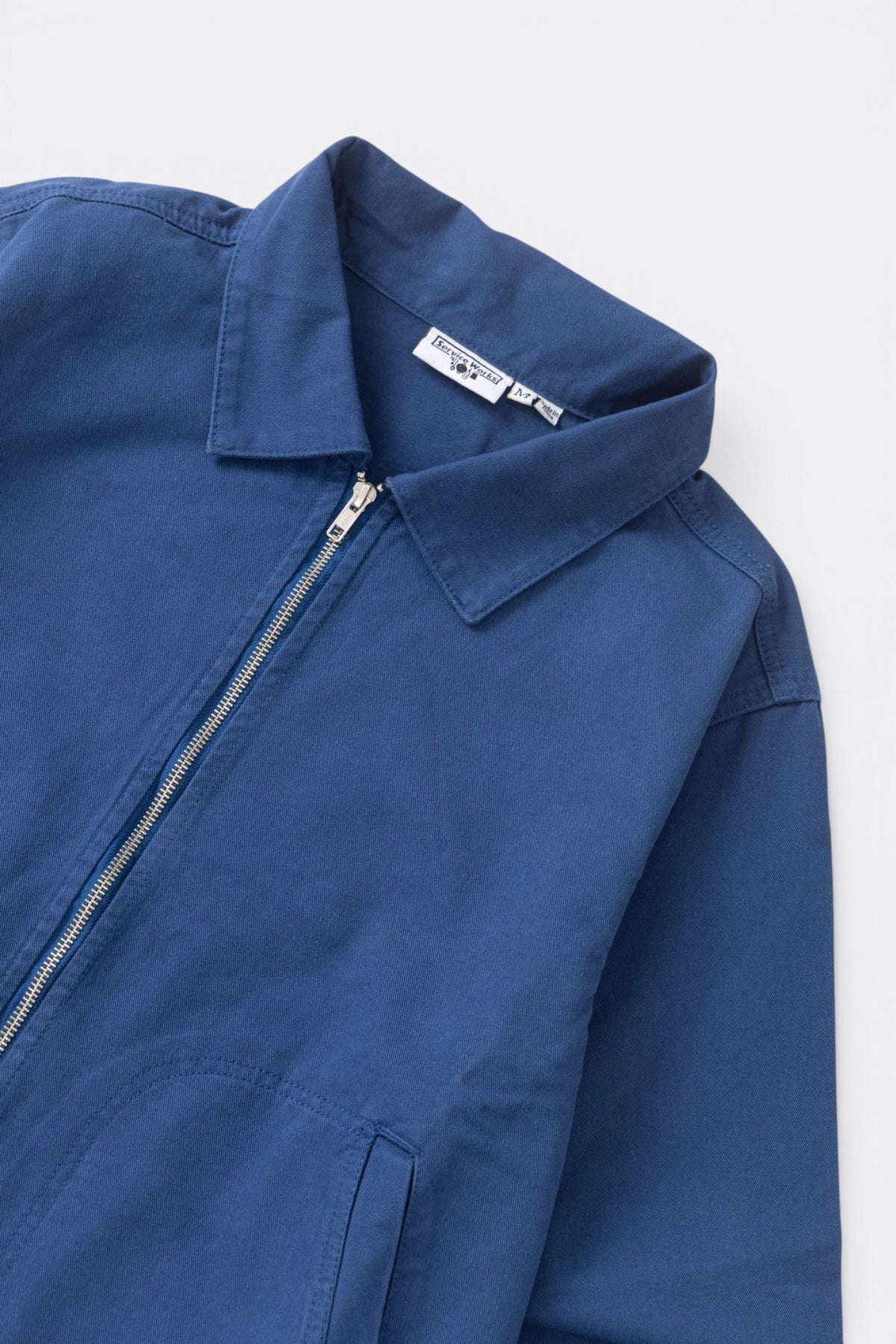 SERVICE WORKS Twill Work Jacket Blue | Veste coton bio | Edgar Bdx