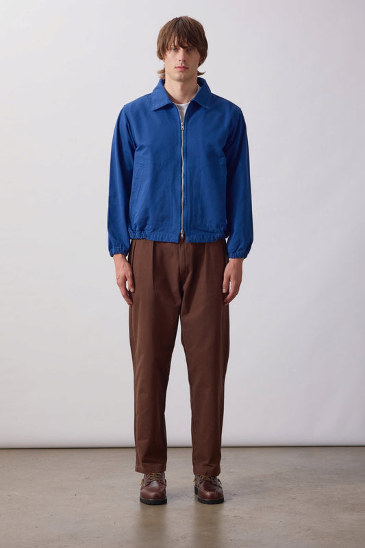 SERVICE WORKS Twill Work Jacket Blue | Veste coton bio | Edgar Bdx