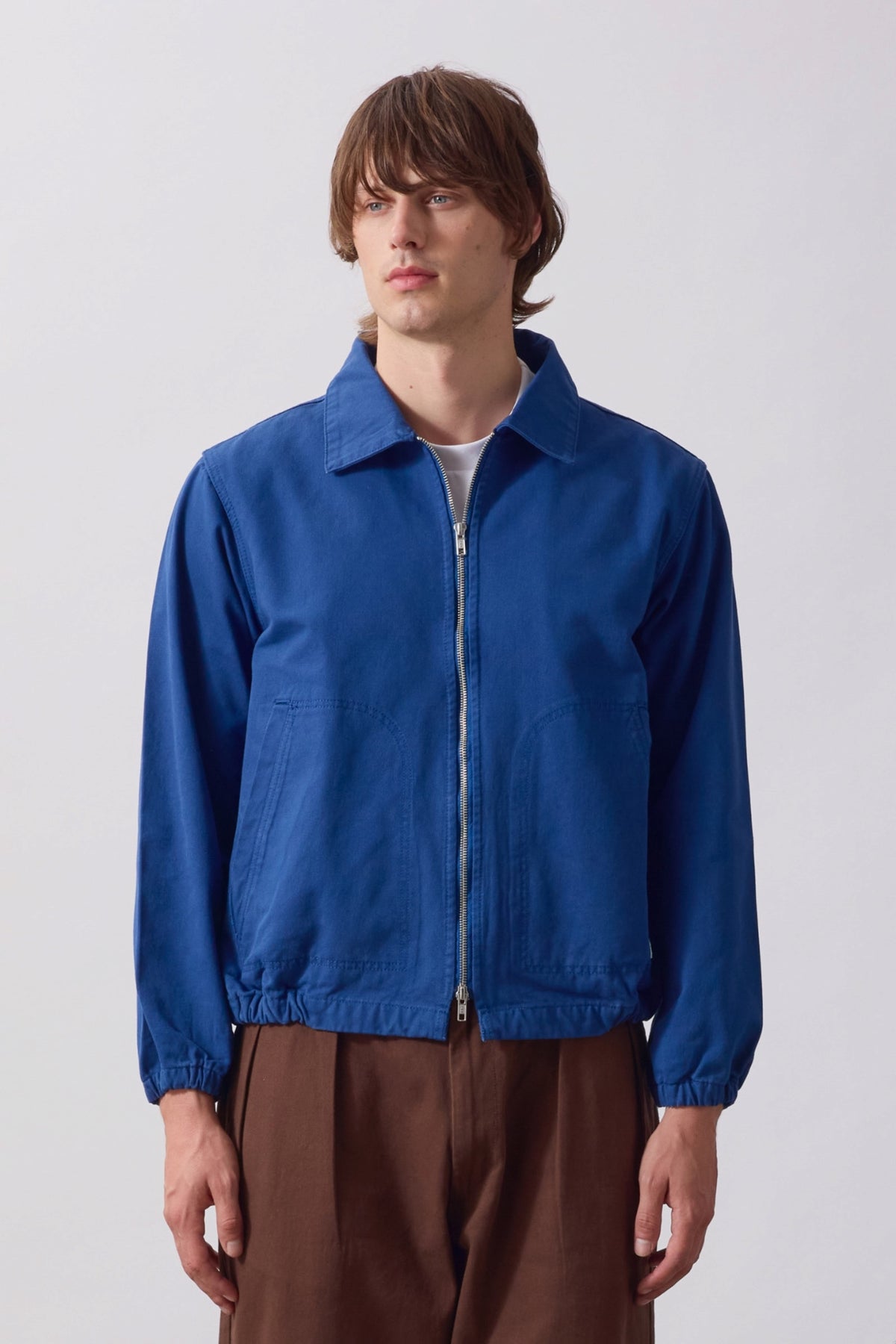 SERVICE WORKS Twill Work Jacket Blue | Veste coton bio | Edgar Bdx