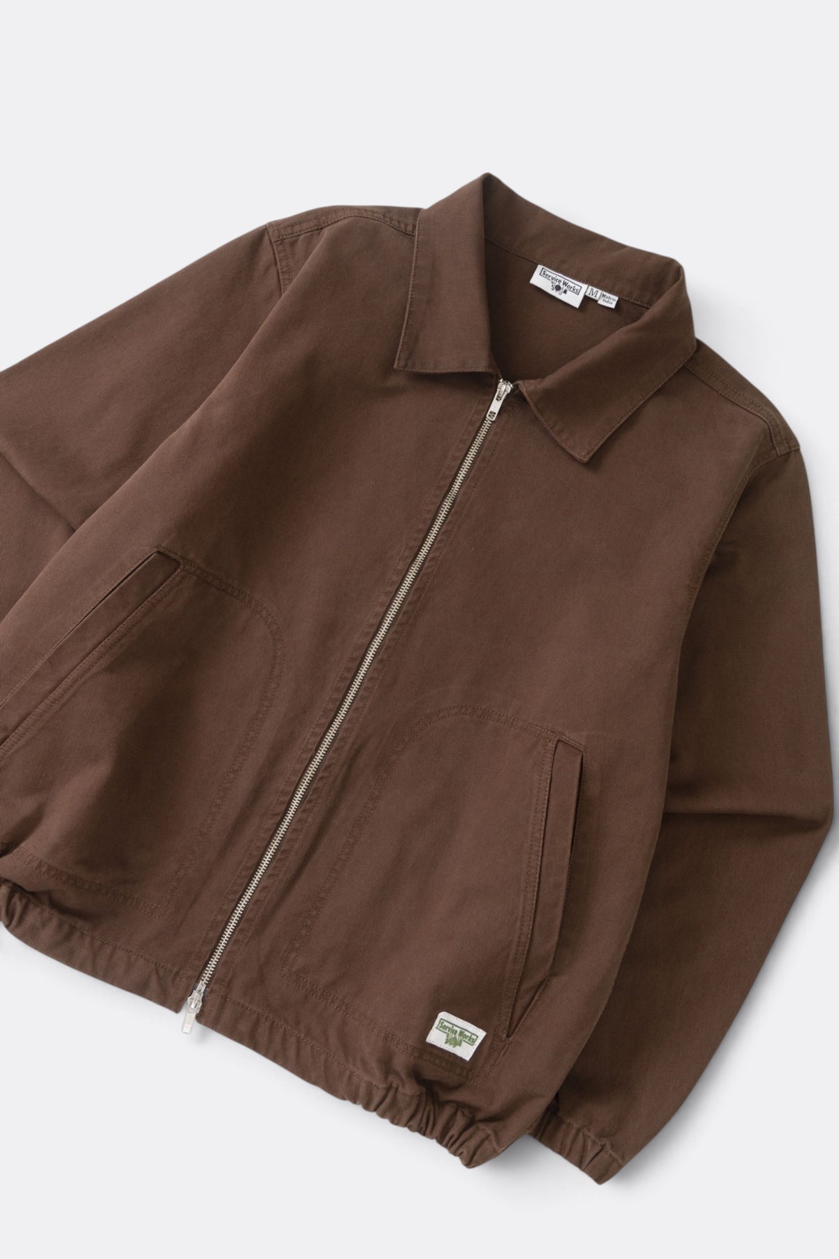 SERVICE WORKS Twill Work Jacket Brown | Veste coton bio | Edgar Bdx