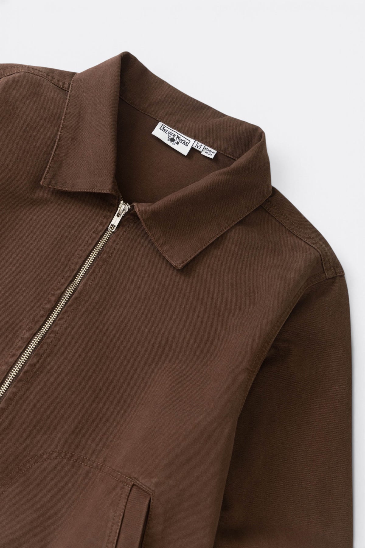 SERVICE WORKS Twill Work Jacket Brown | Veste coton bio | Edgar Bdx