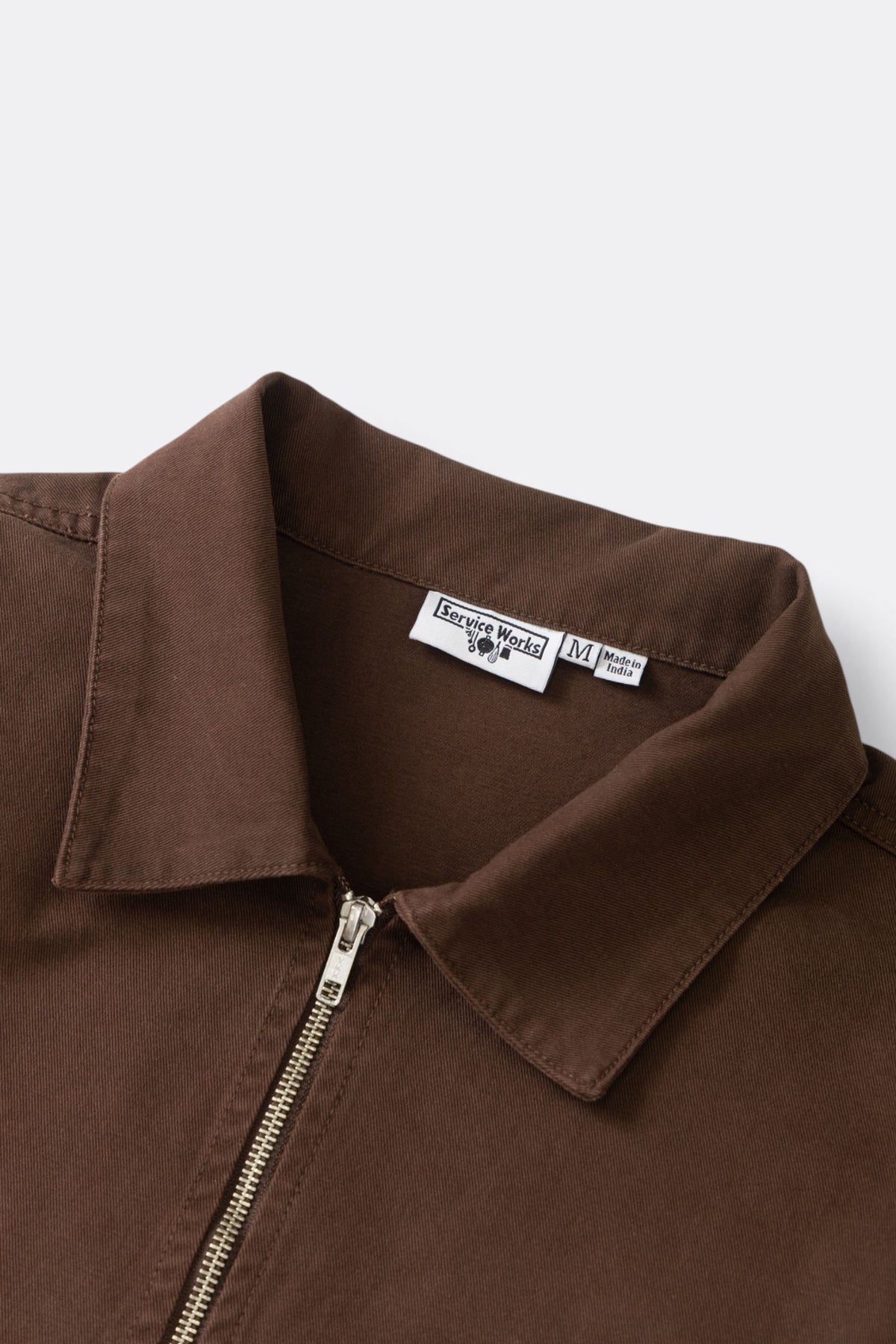 SERVICE WORKS Twill Work Jacket Brown | Veste coton bio | Edgar Bdx