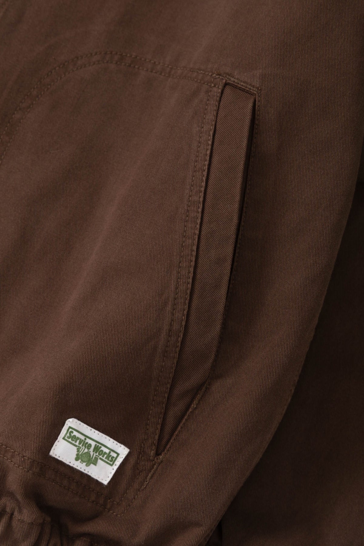 SERVICE WORKS Twill Work Jacket Brown | Veste coton bio | Edgar Bdx