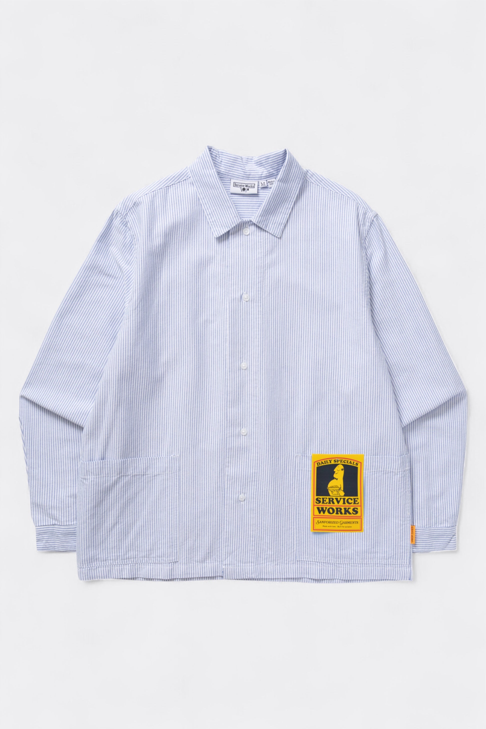 Service Works - Waiter Shirt (Oxford Blue Stripe)
