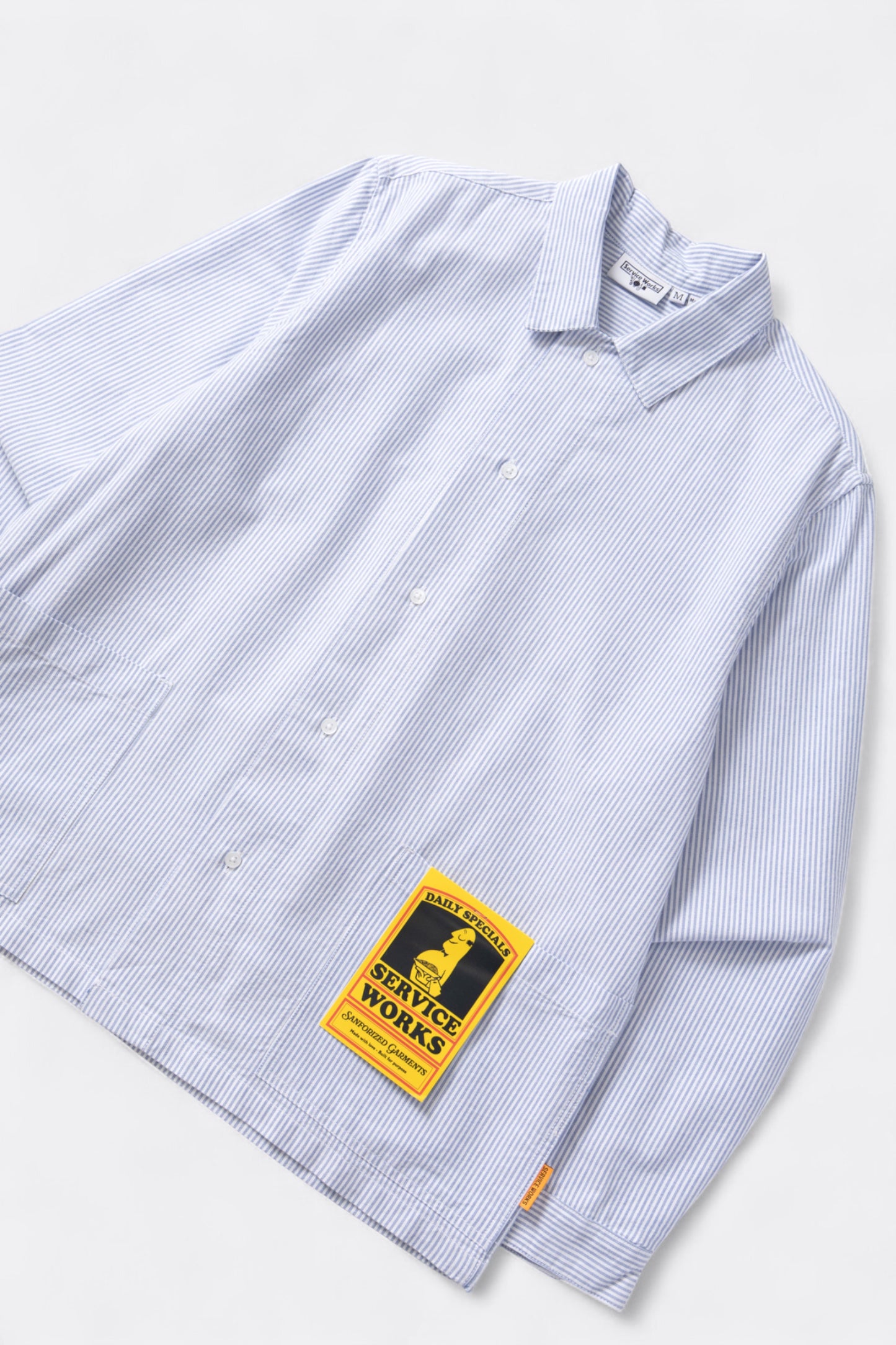 Service Works - Waiter Shirt (Oxford Blue Stripe)