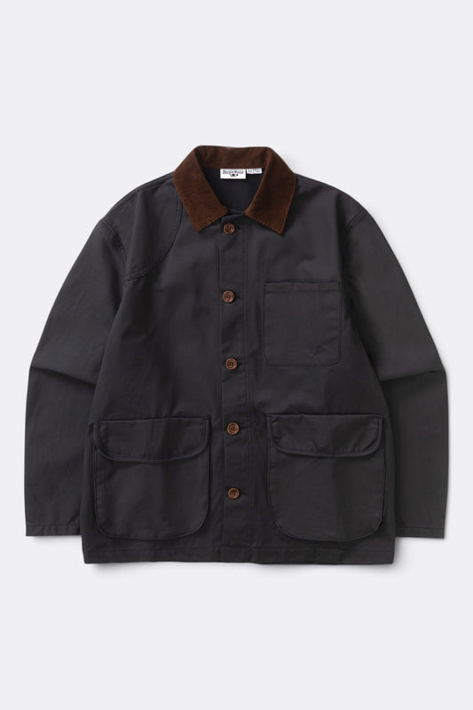 SERVICE WORKS Waxed Barn Jacket Black | Veste cirée | Edgar Bdx