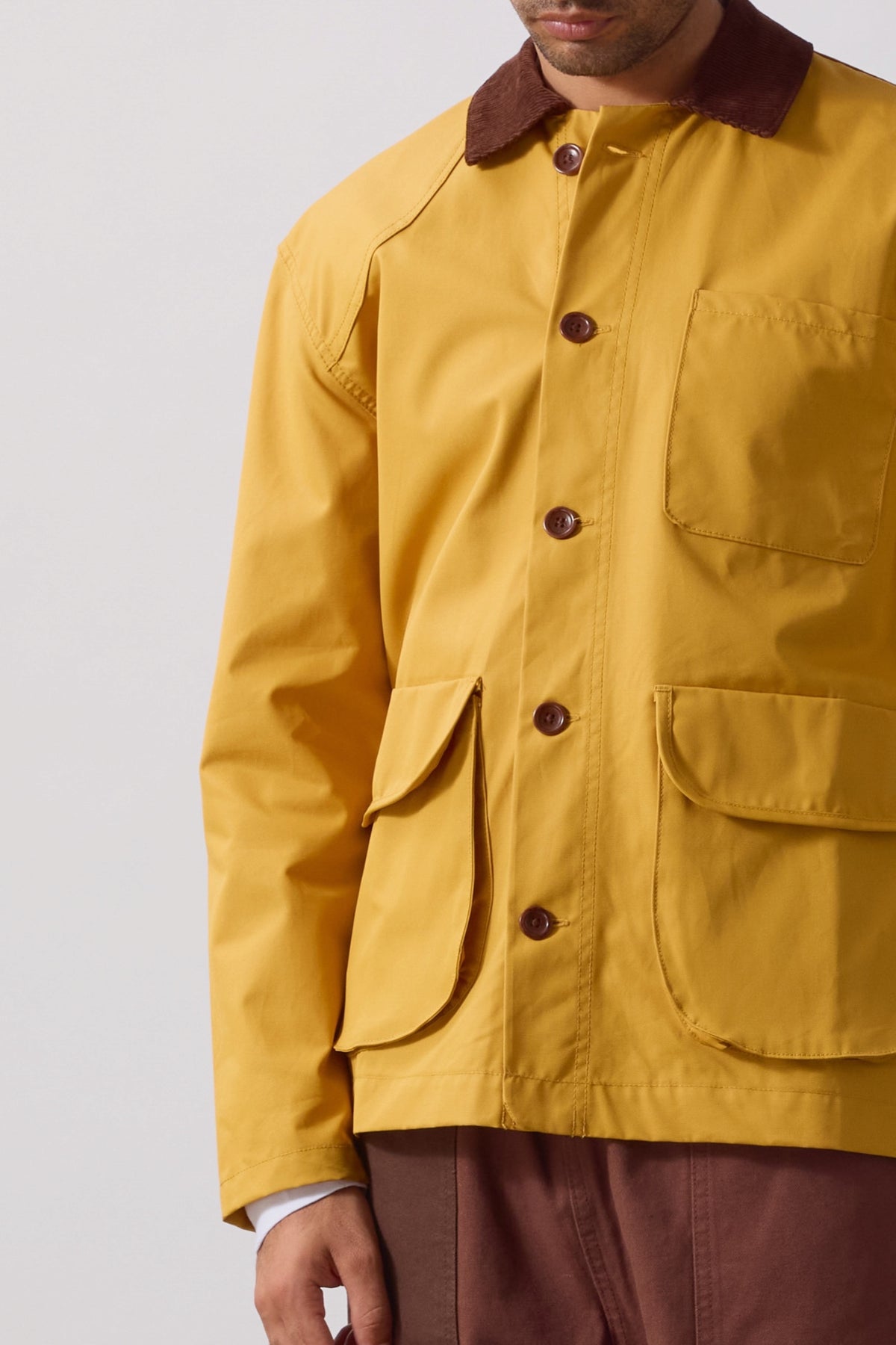 SERVICE WORKS Waxed Barn Jacket Ochre | Veste cirée | Edgar Bdx