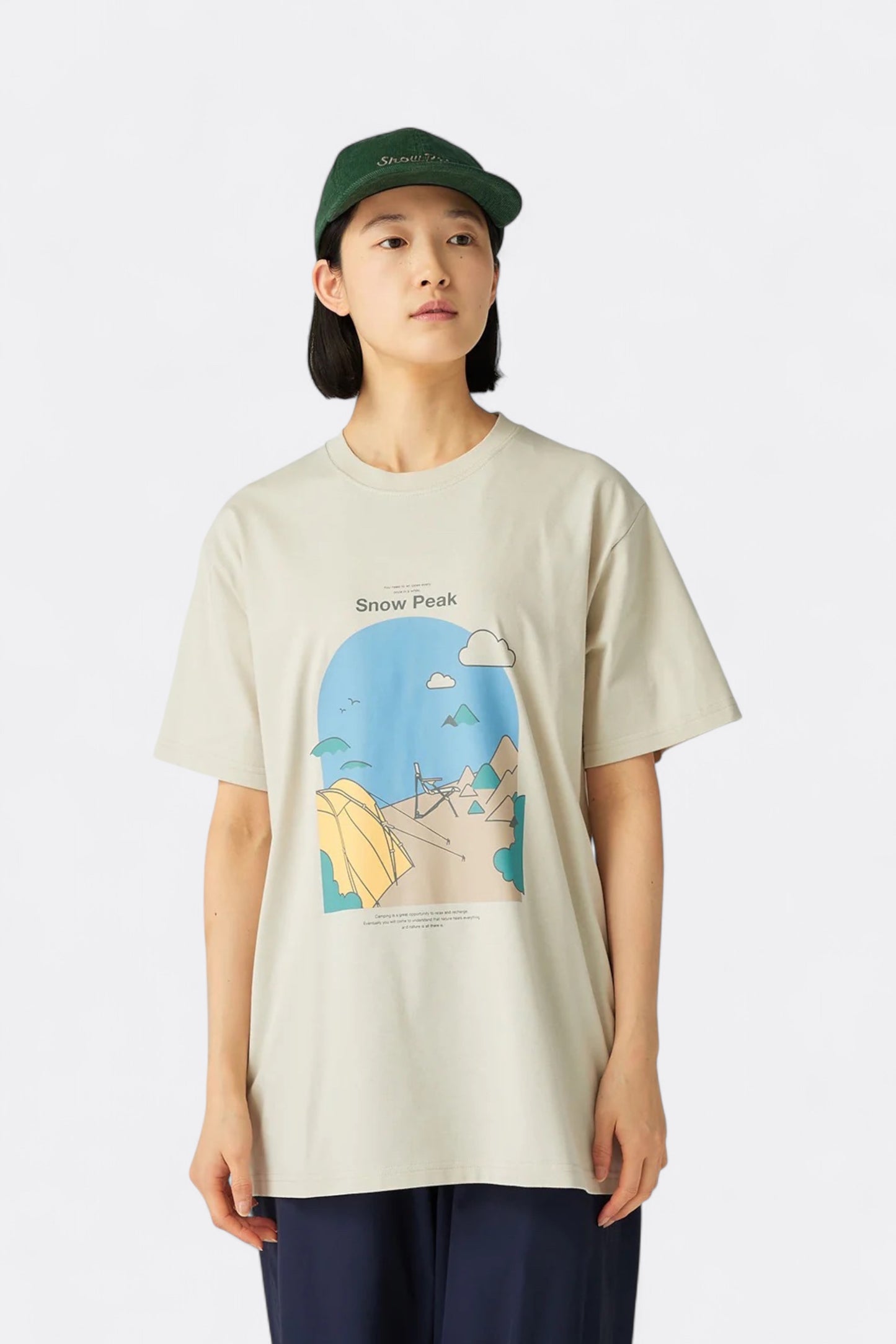 Snow Peak - Camping Graphic T-Shirt (Ivory)