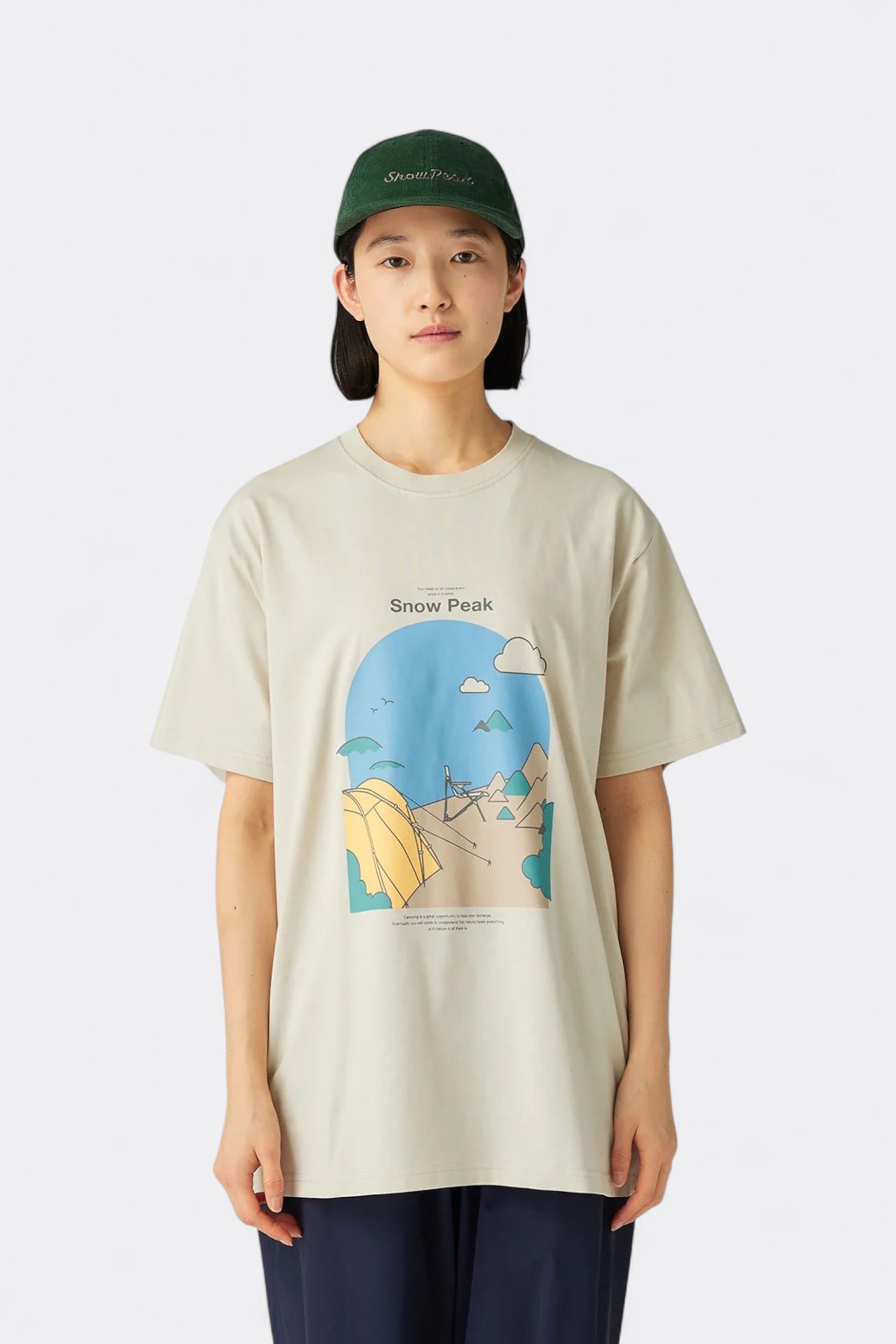 Snow Peak - Camping Graphic T-Shirt (Ivory)