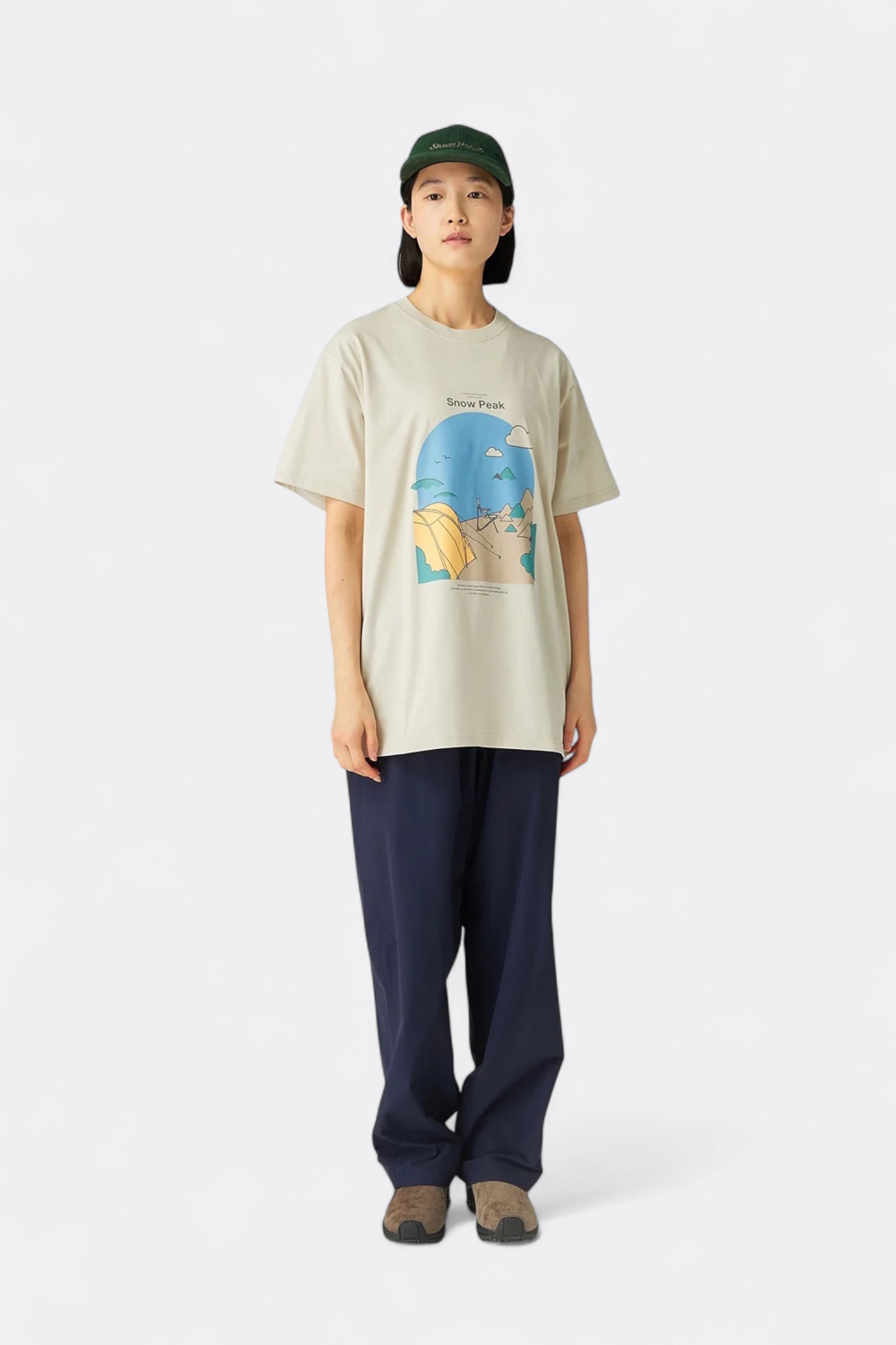 Snow Peak - Camping Graphic T-Shirt (Ivory)