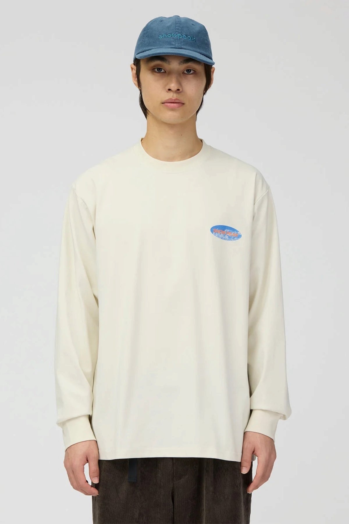 SNOW PEAK Campscape L/S T-Shirt Ivory | T-shirt | Edgar Bdx