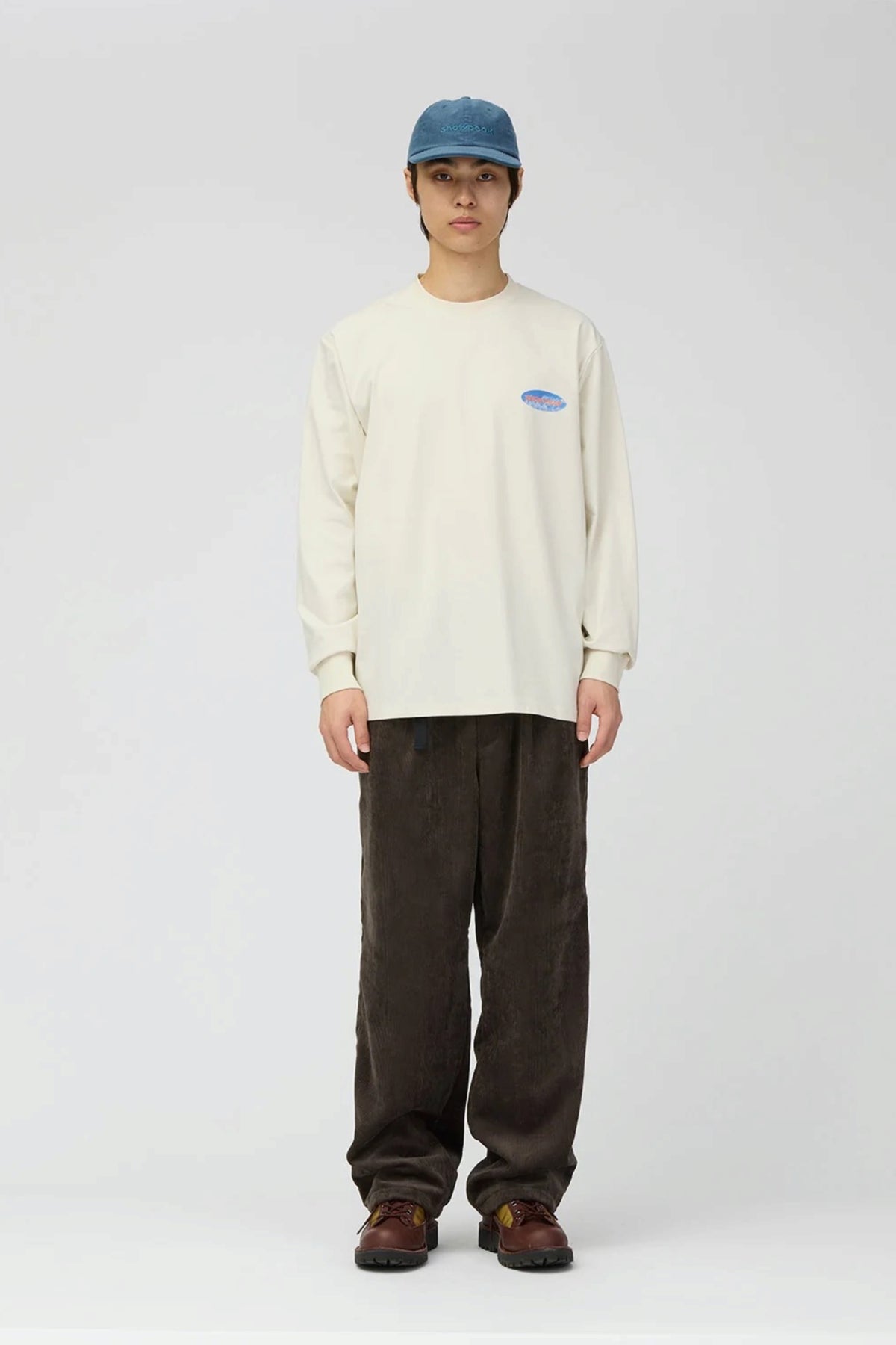 SNOW PEAK Campscape L/S T-Shirt Ivory | T-shirt | Edgar Bdx