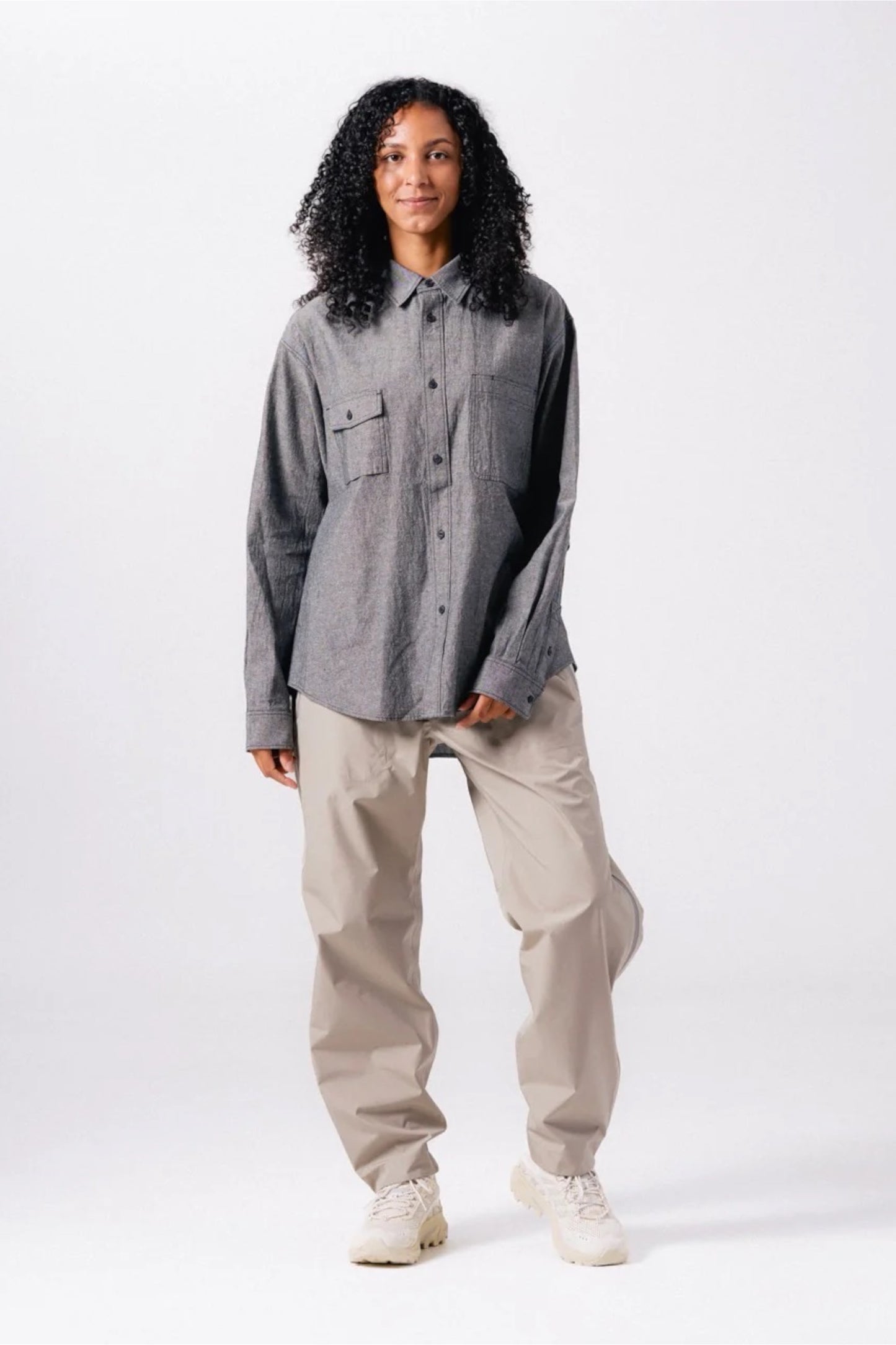 Snow Peak Chambray Work Shirt Black | Chemise Travail Coton Chambray | Edgar Bdx