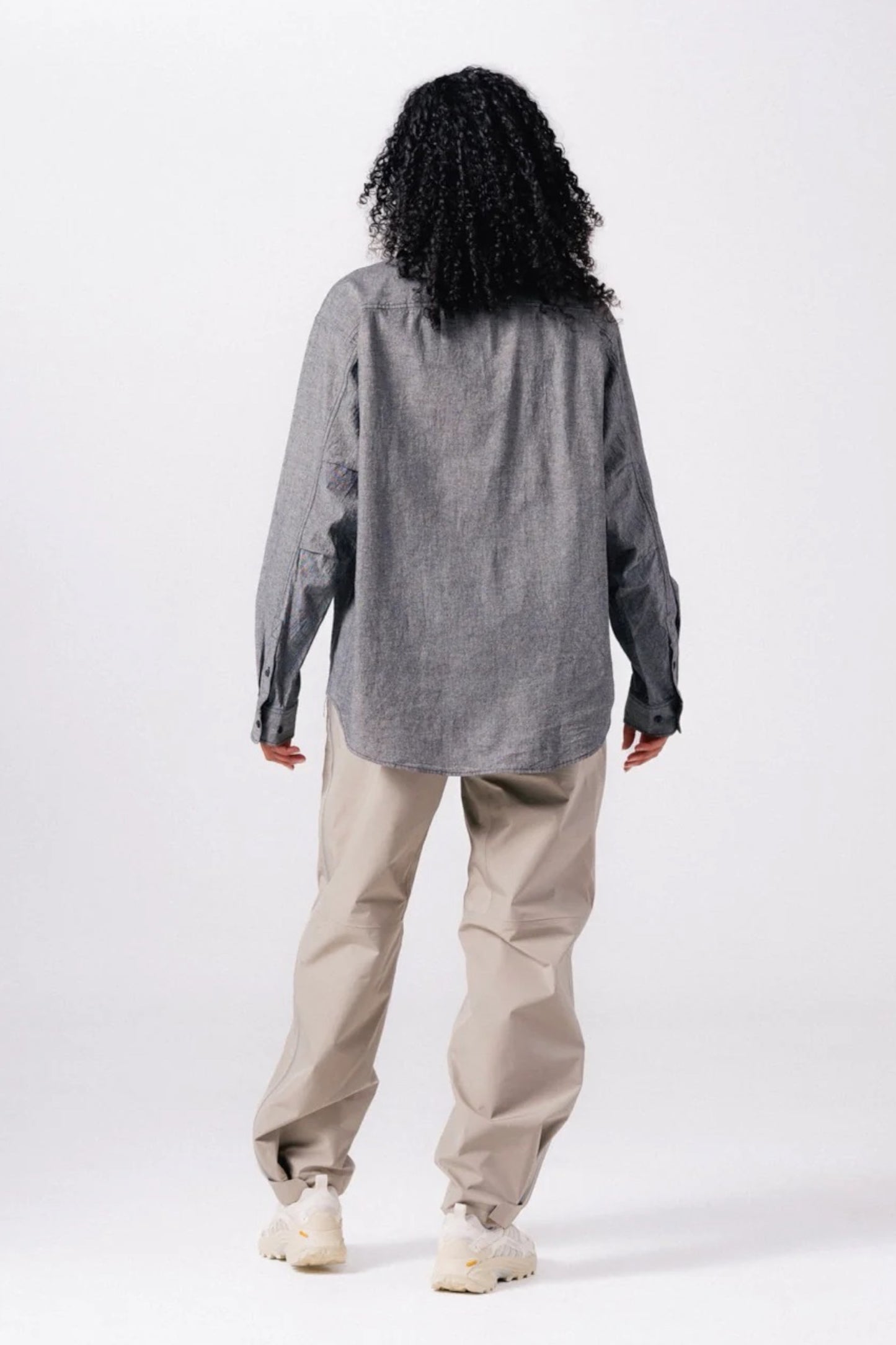 Snow Peak Chambray Work Shirt Black | Chemise Travail Coton Chambray | Edgar Bdx