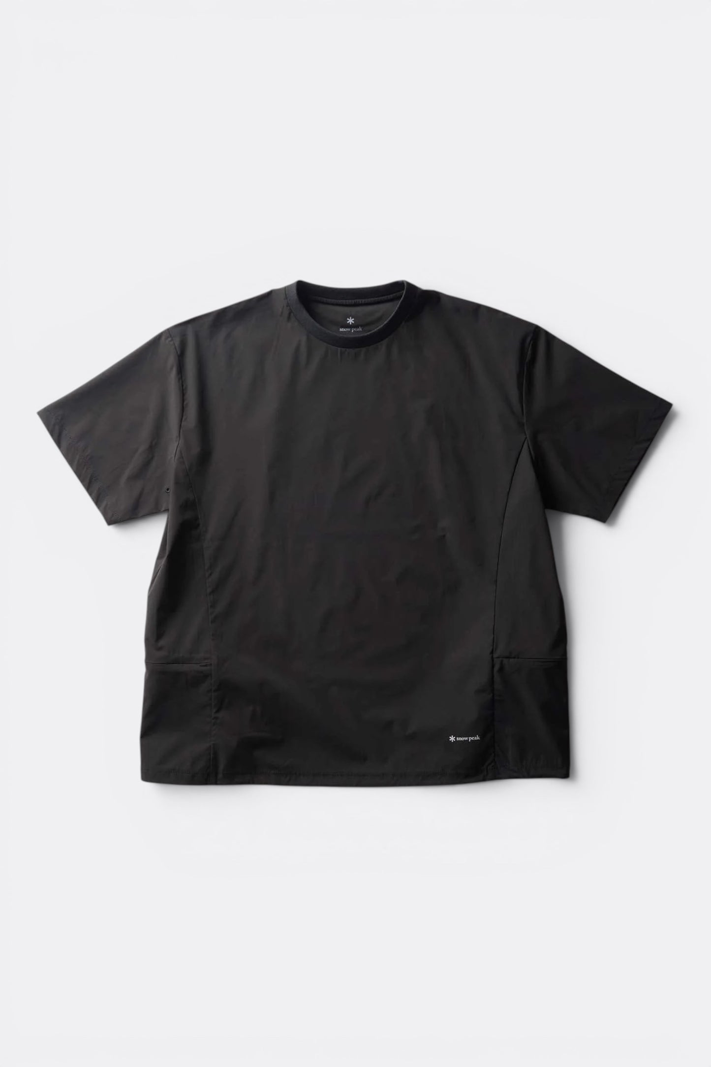 Snow Peak ComfortFlex T-Shirt Black | T-Shirt Polyester Recyclé Quick Dry | Edgar Bdx