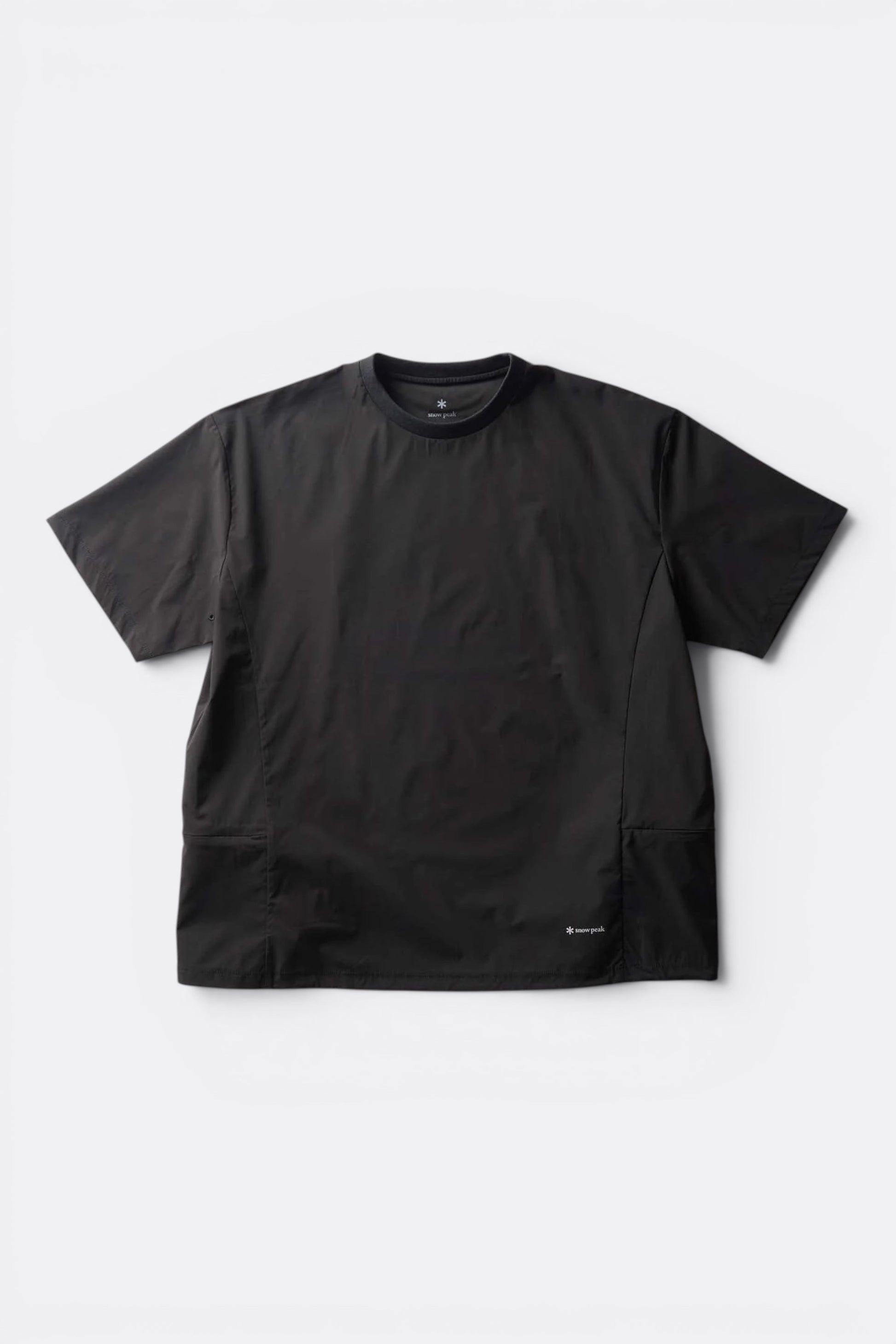 Snow Peak ComfortFlex T-Shirt Black | T-Shirt Polyester Recyclé Quick Dry | Edgar Bdx