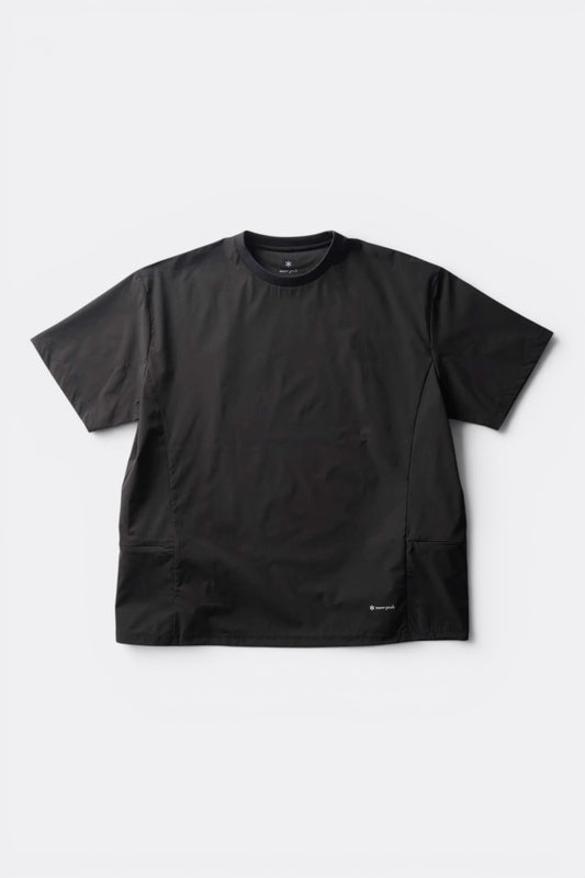 Snow Peak ComfortFlex T-Shirt Black | T-Shirt Polyester Recyclé Quick Dry | Edgar Bdx