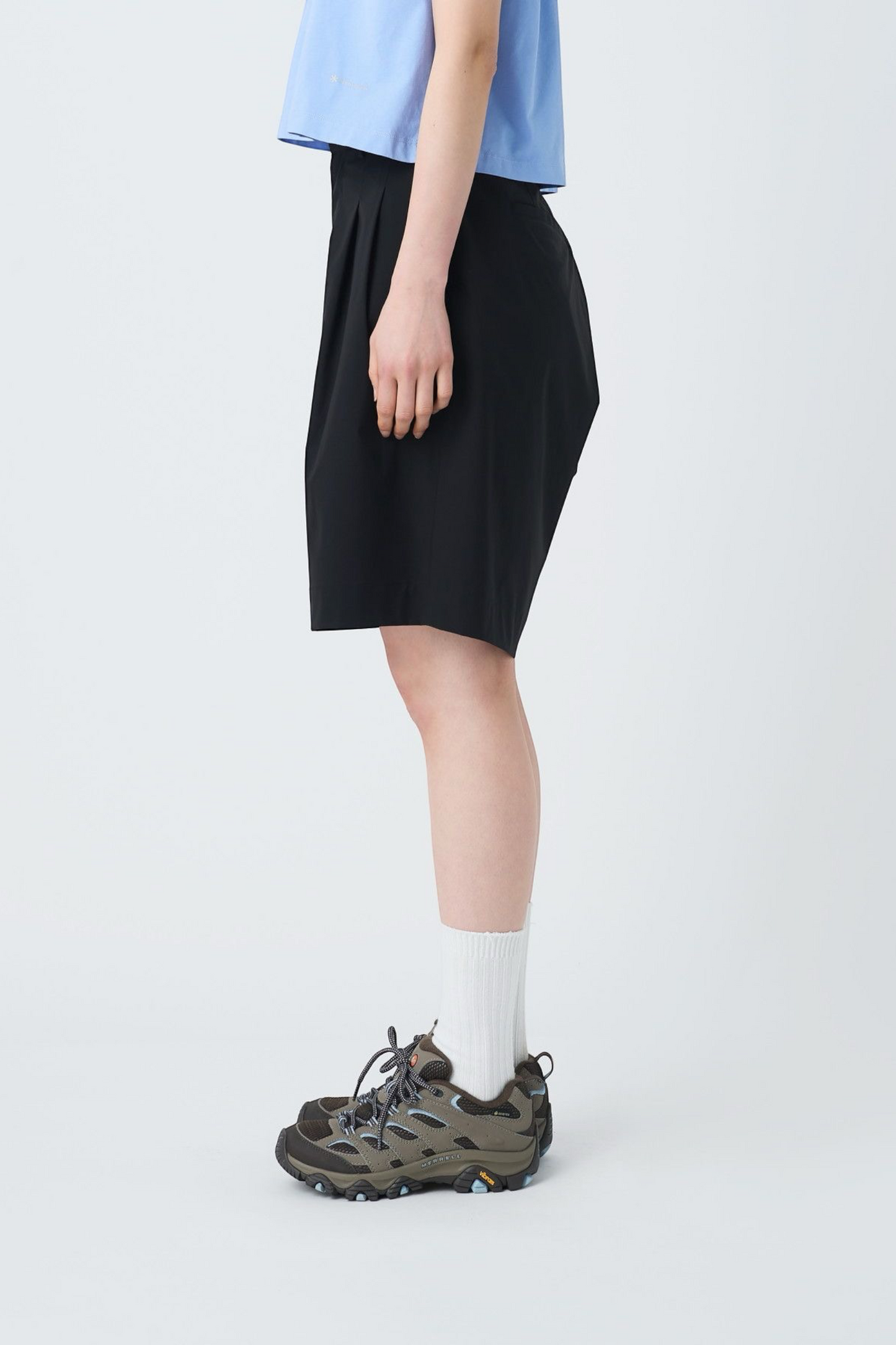 Snow Peak ComfortFlex Wide Short Black | Short Polyester Recyclé Quick Dry | Edgar Bdx