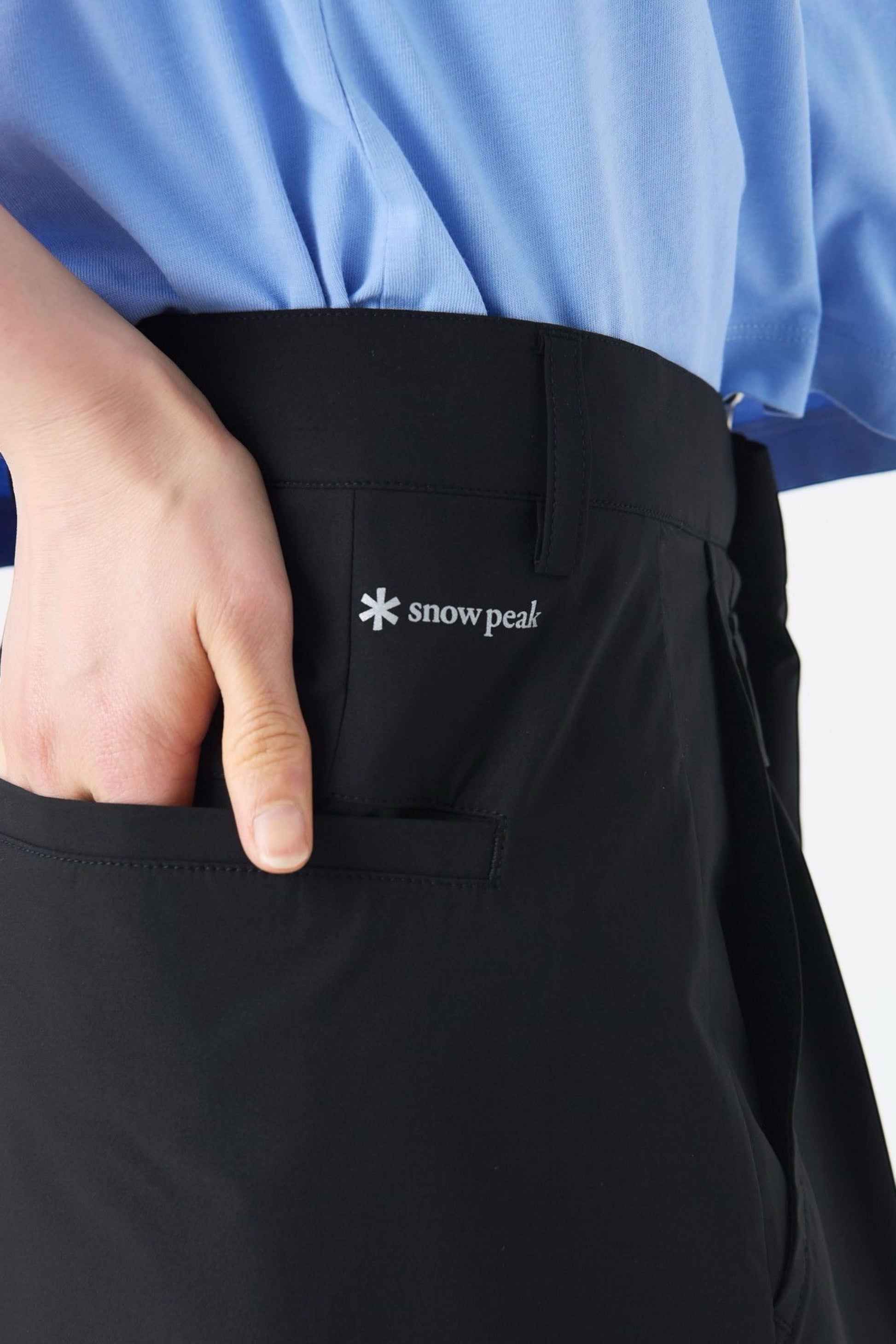 Snow Peak ComfortFlex Wide Short Black | Short Polyester Recyclé Quick Dry | Edgar Bdx