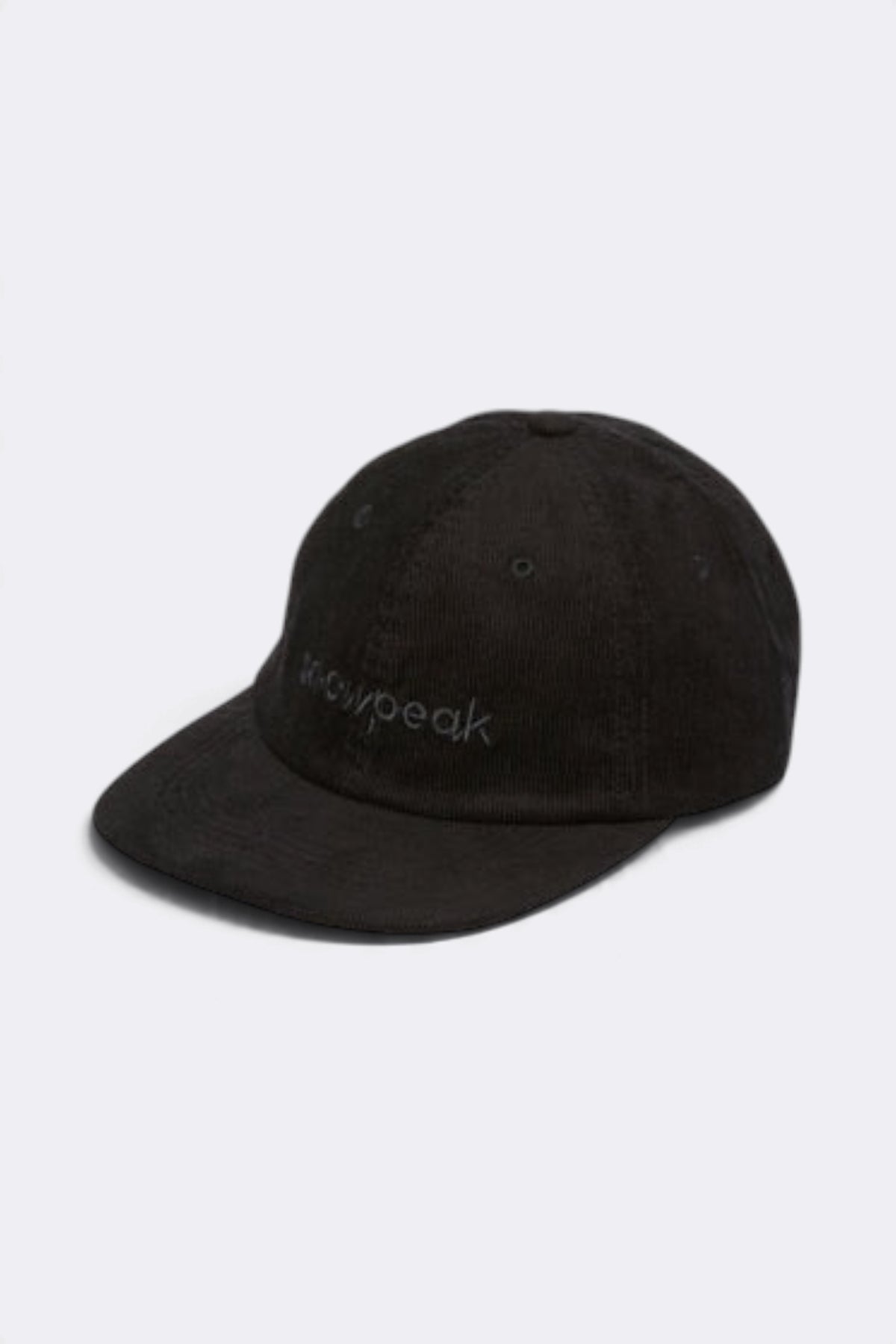 SNOW PEAK Corduroy Logo Design Cap Black | Casquette | Edgar Bdx