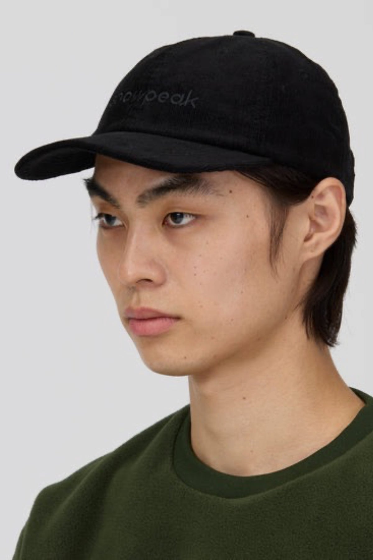 SNOW PEAK Corduroy Logo Design Cap Black | Casquette | Edgar Bdx