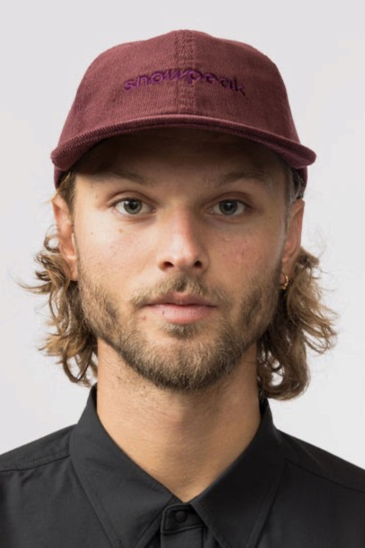 SNOW PEAK Corduroy Logo Design Cap Burgundy | Casquette | Edgar Bdx