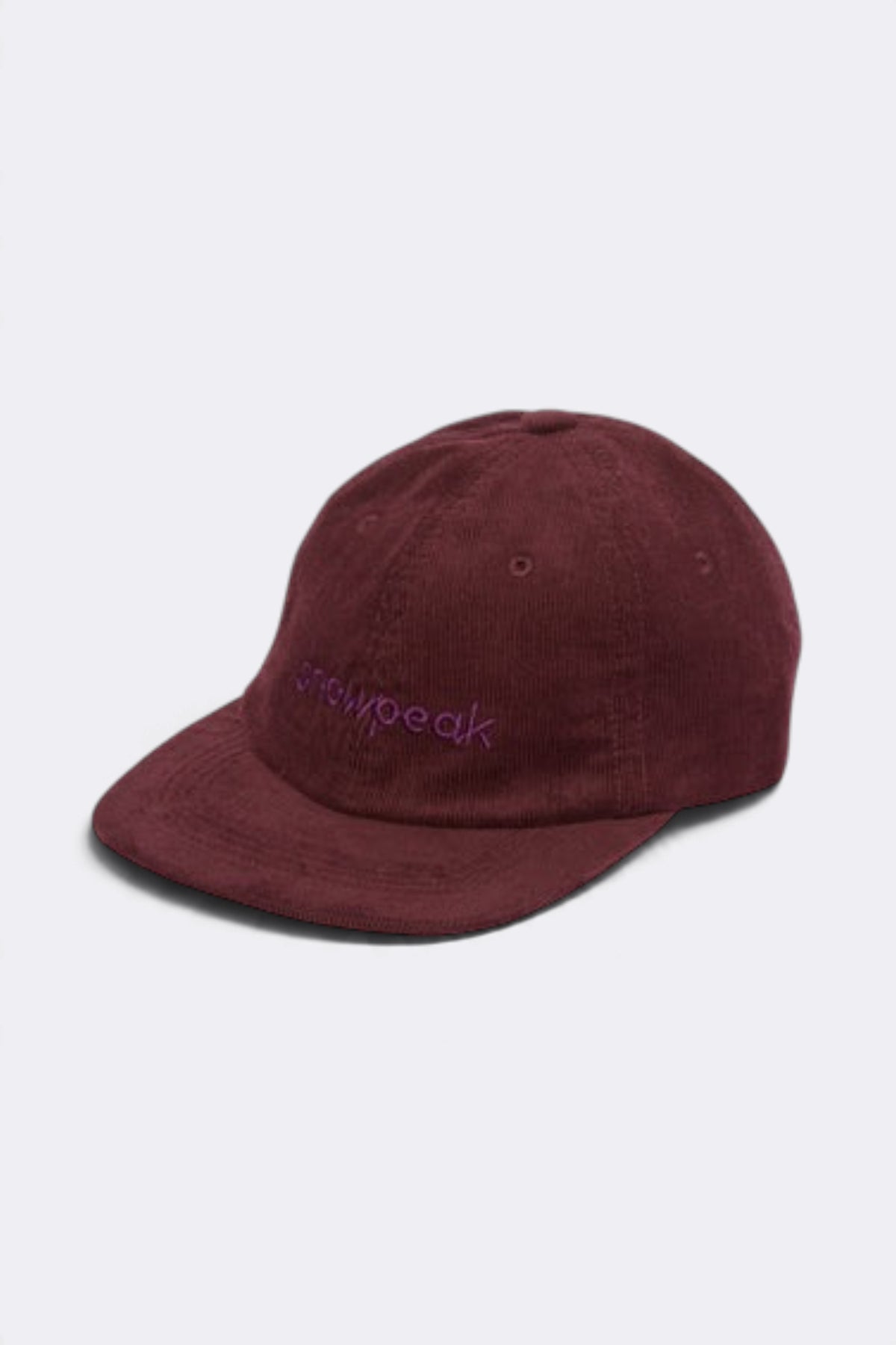 SNOW PEAK Corduroy Logo Design Cap Burgundy | Casquette | Edgar Bdx