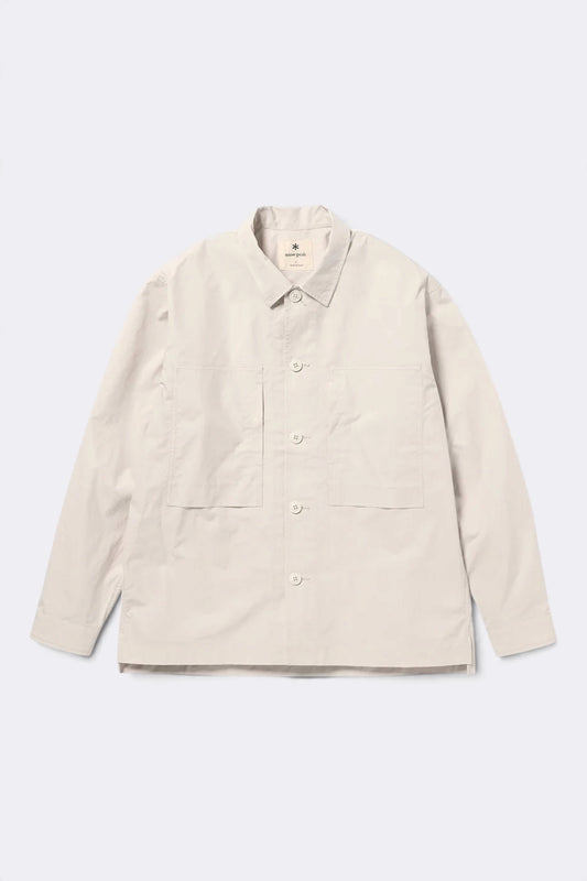 SNOW PEAK Cotton Ripstop Shirt Ivory | Chemise coton | Edgar Bdx