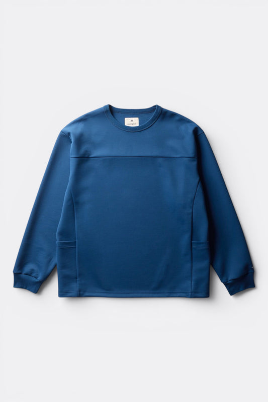 Snow Peak Double Knit Pullover Blue | Pullover Tricot UV Séchage Rapide | Edgar Bdx