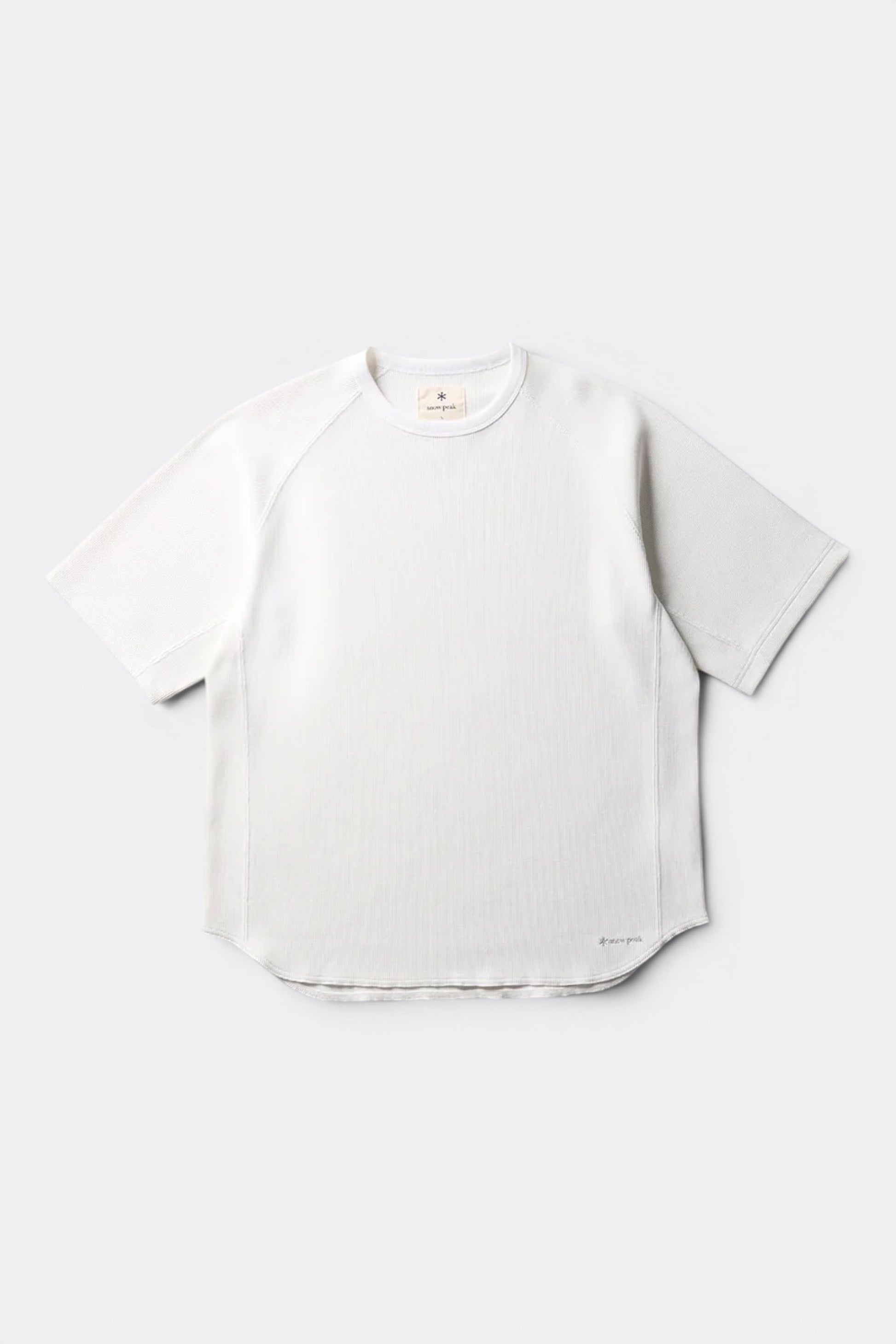 Snow Peak Dry Waffle T-Shirt Off White | T-Shirt Tricot Gaufré Performance | Edgar Bdx