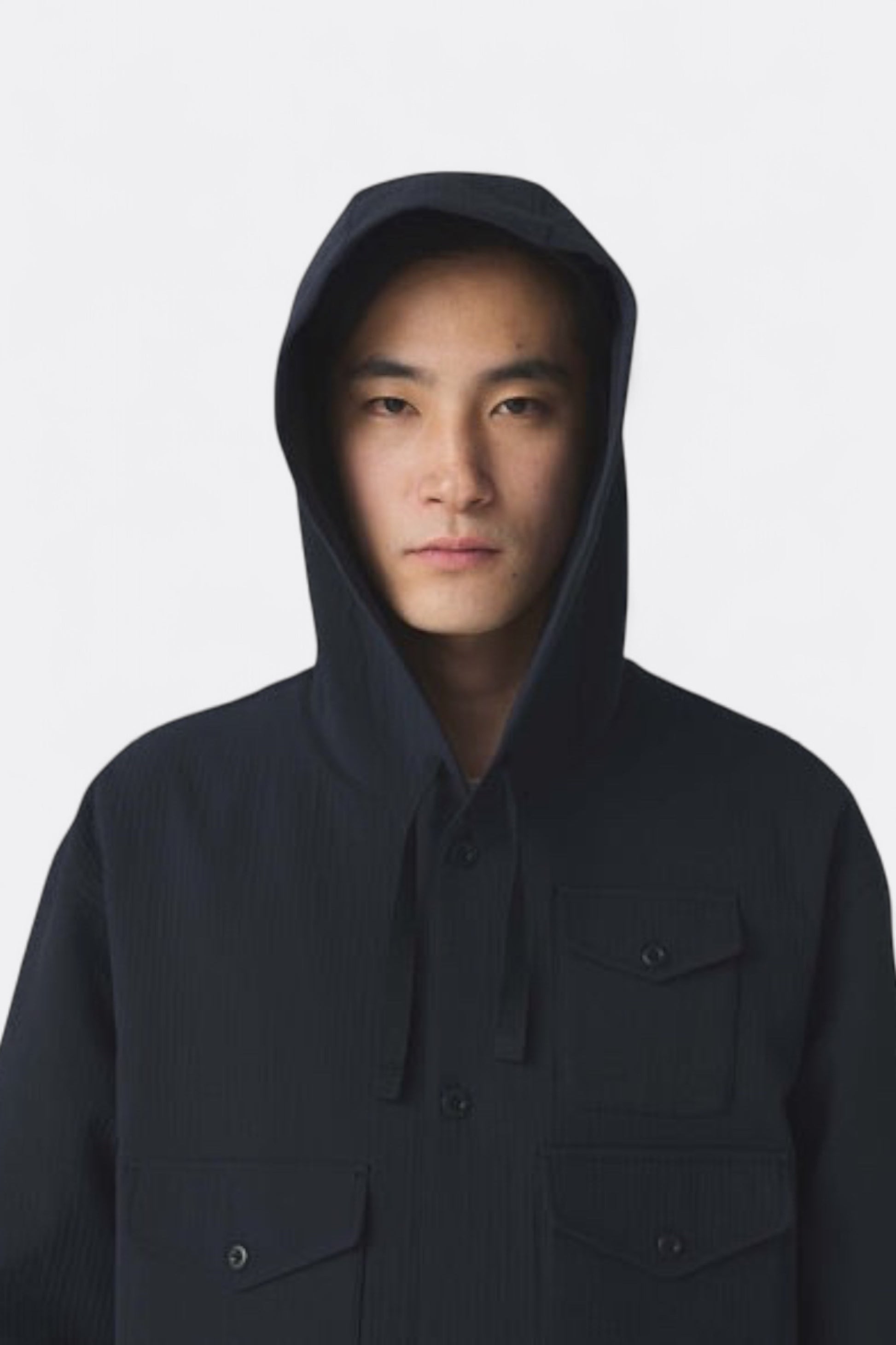 Snow Peak - Easy Cloth Hooded Shirt (Dark Navy)