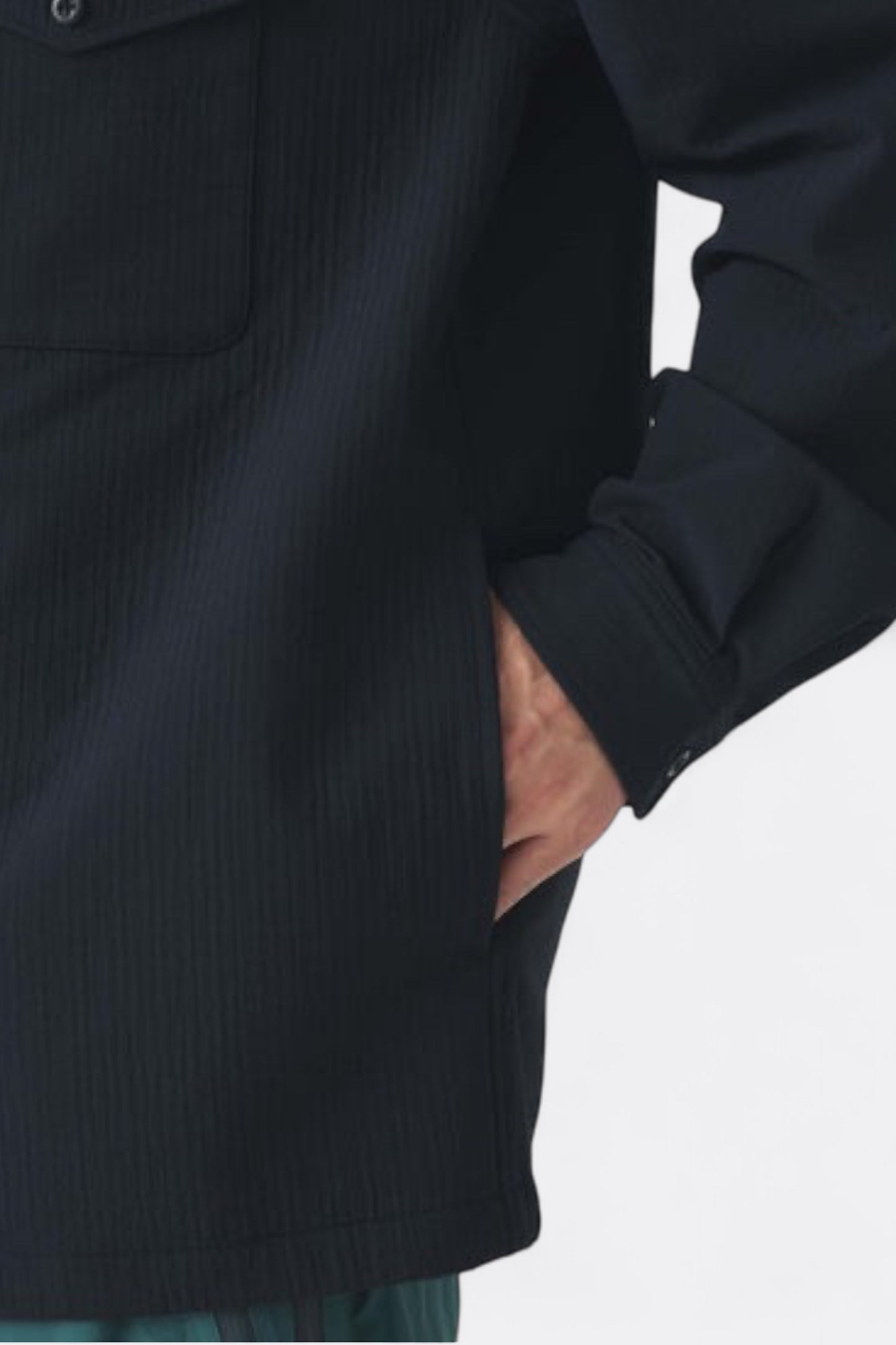 Snow Peak - Easy Cloth Hooded Shirt (Dark Navy)