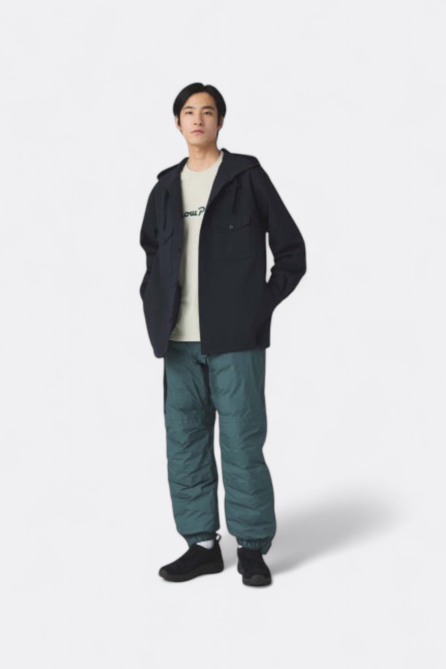 Snow Peak - Easy Cloth Hooded Shirt (Dark Navy)