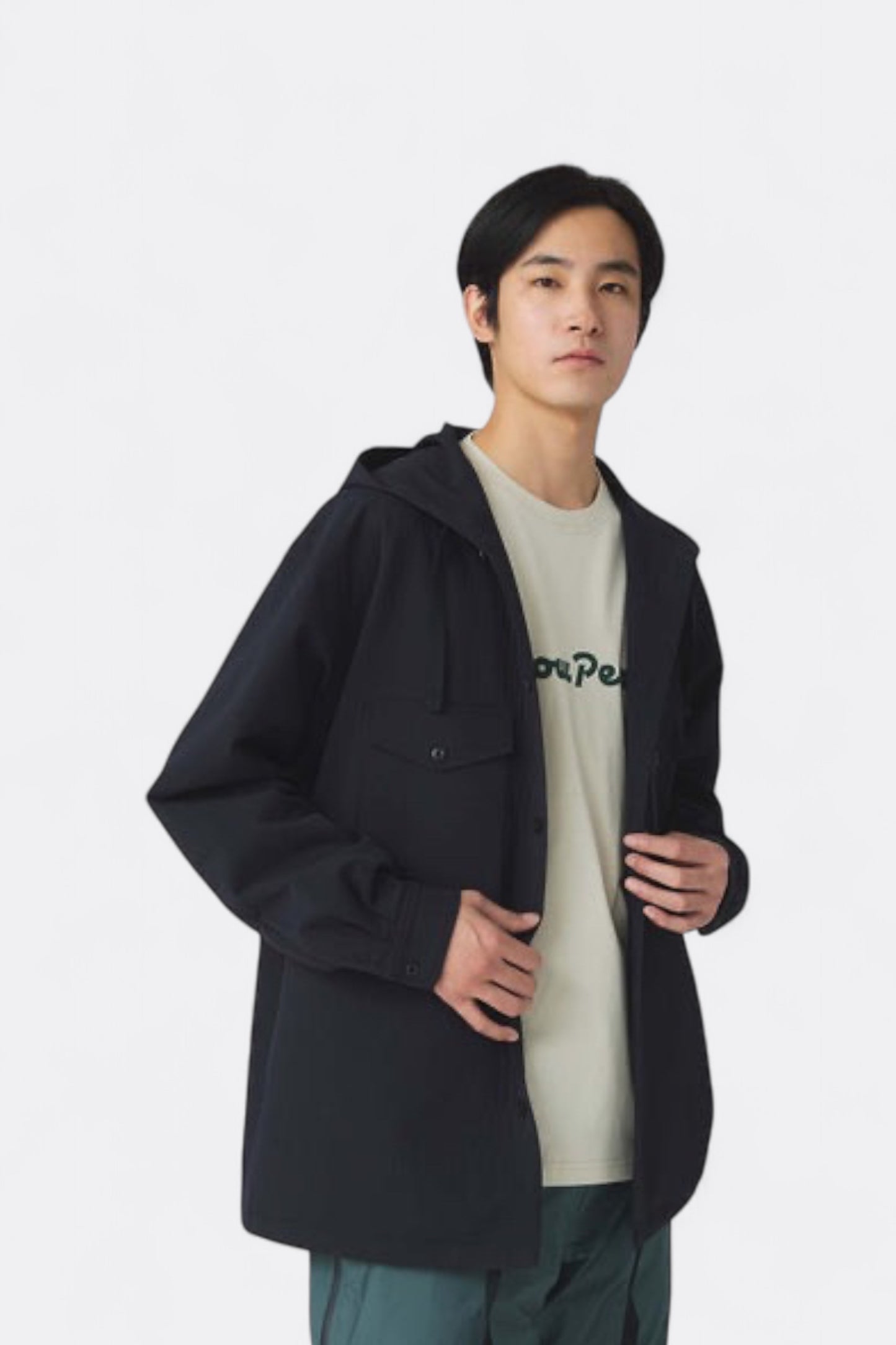 Snow Peak - Easy Cloth Hooded Shirt (Dark Navy)