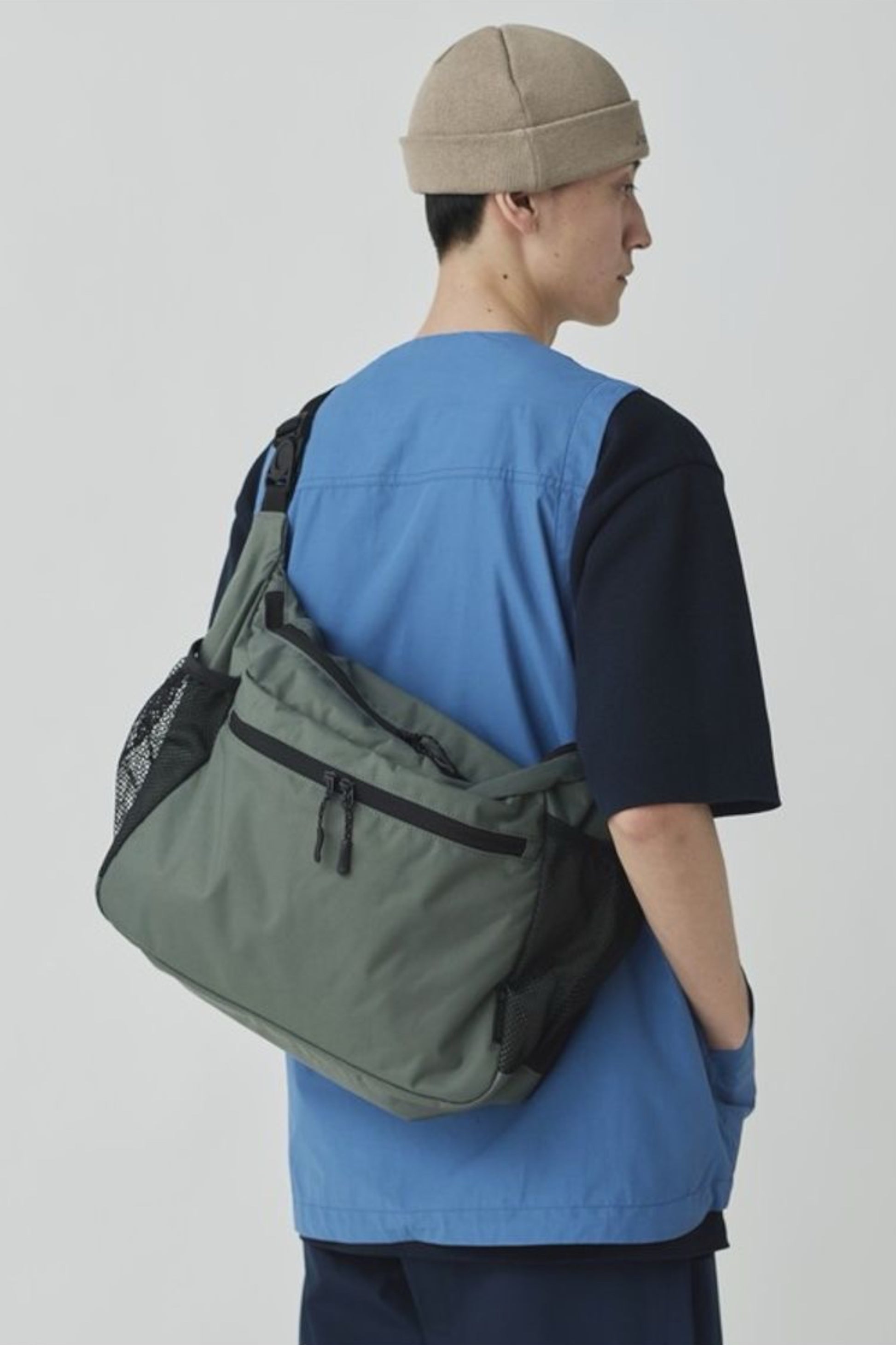 Snow Peak Everyday Use Middle Shoulder Bag Grey | Sac Bandoulière 10L Nylon | Edgar Bdx
