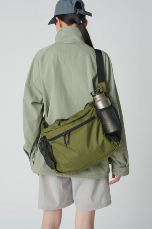 Snow Peak Everyday Use Middle Shoulder Bag Olive | Sac Bandoulière 10L Nylon | Edgar Bdx